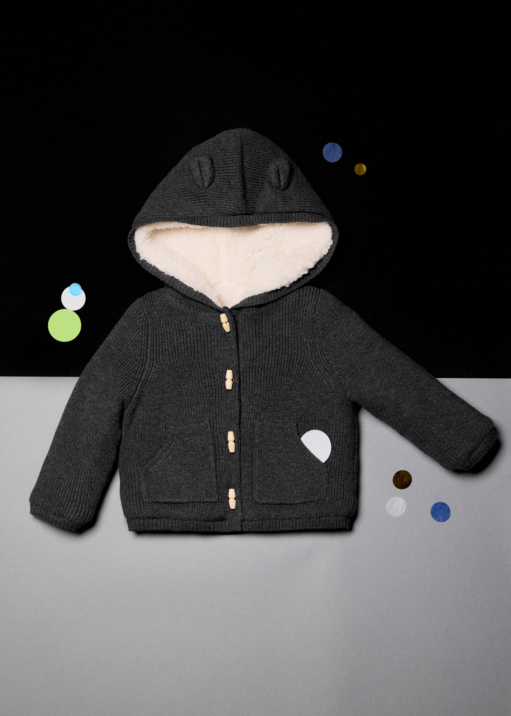 كارديغان جلد الغزال بقلنسوة - تفاصيل المنتج 5