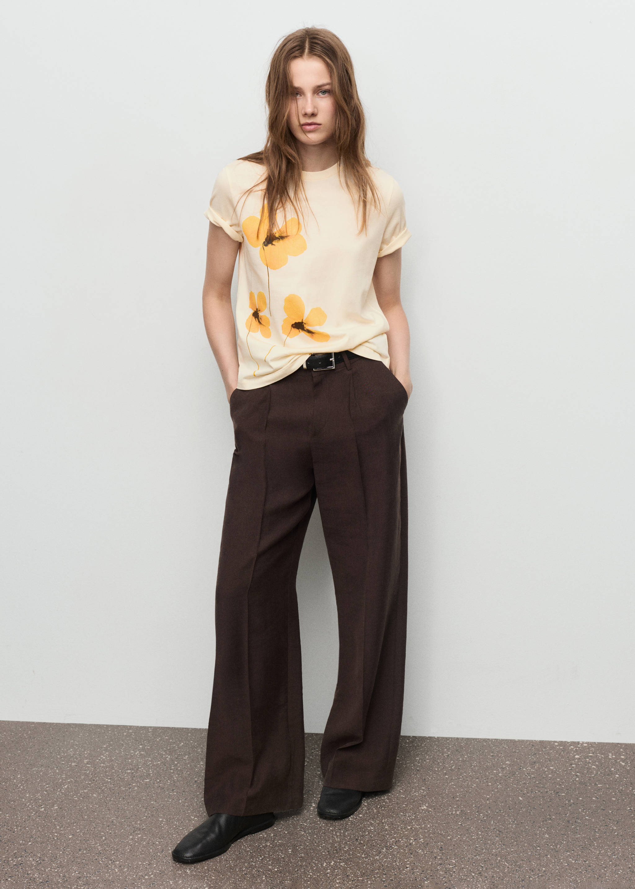 Floral print T-shirt - General plane