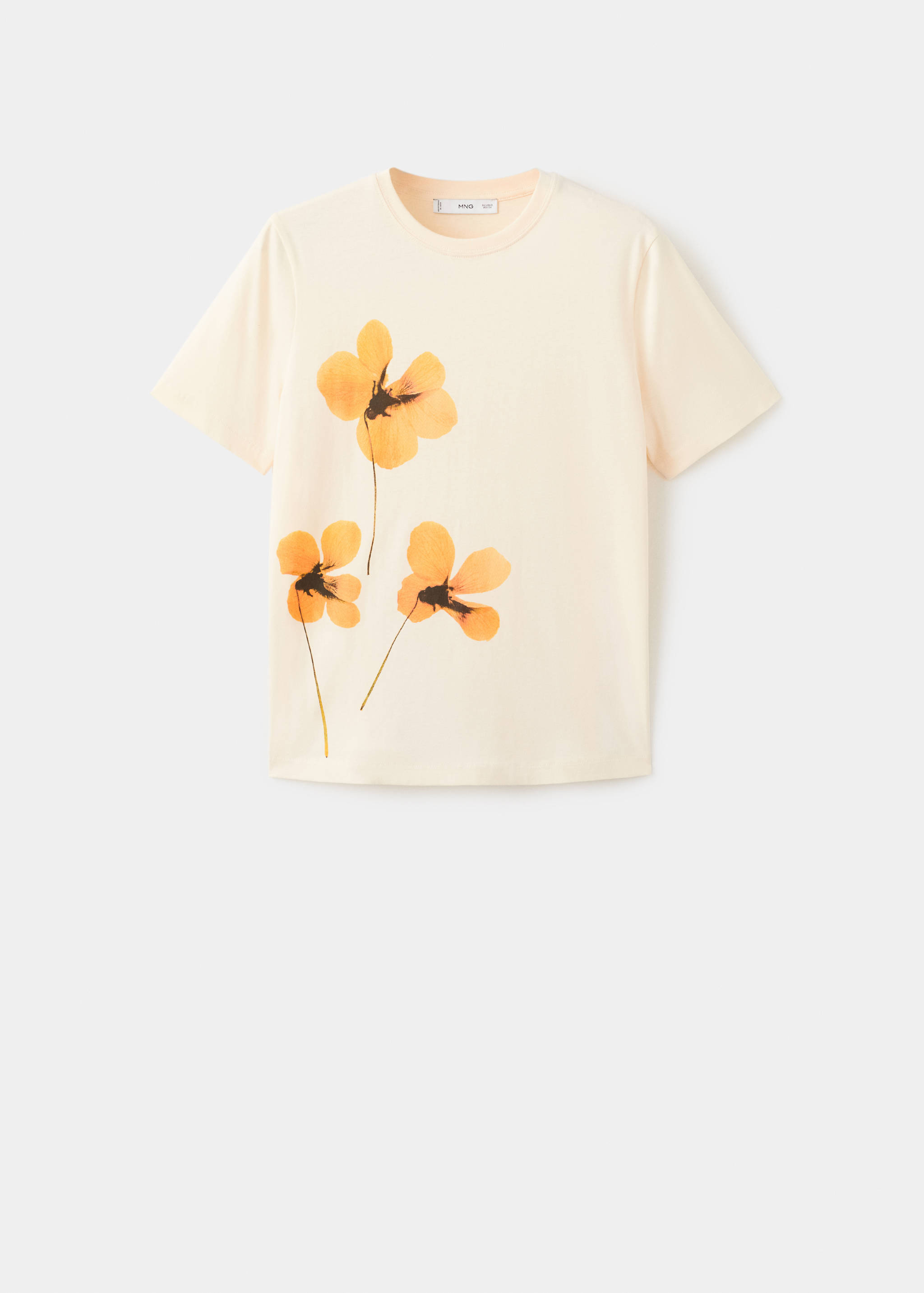 Μπλουζάκι τύπωμα floral - Προϊόν χωρίς μοντέλο