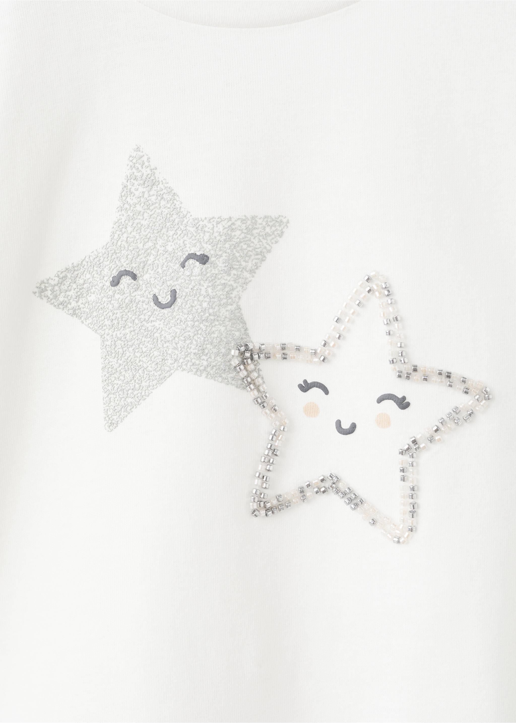 Stars cotton T-shirt - Details of the article 8, Off White. Ref: 17019097-00.