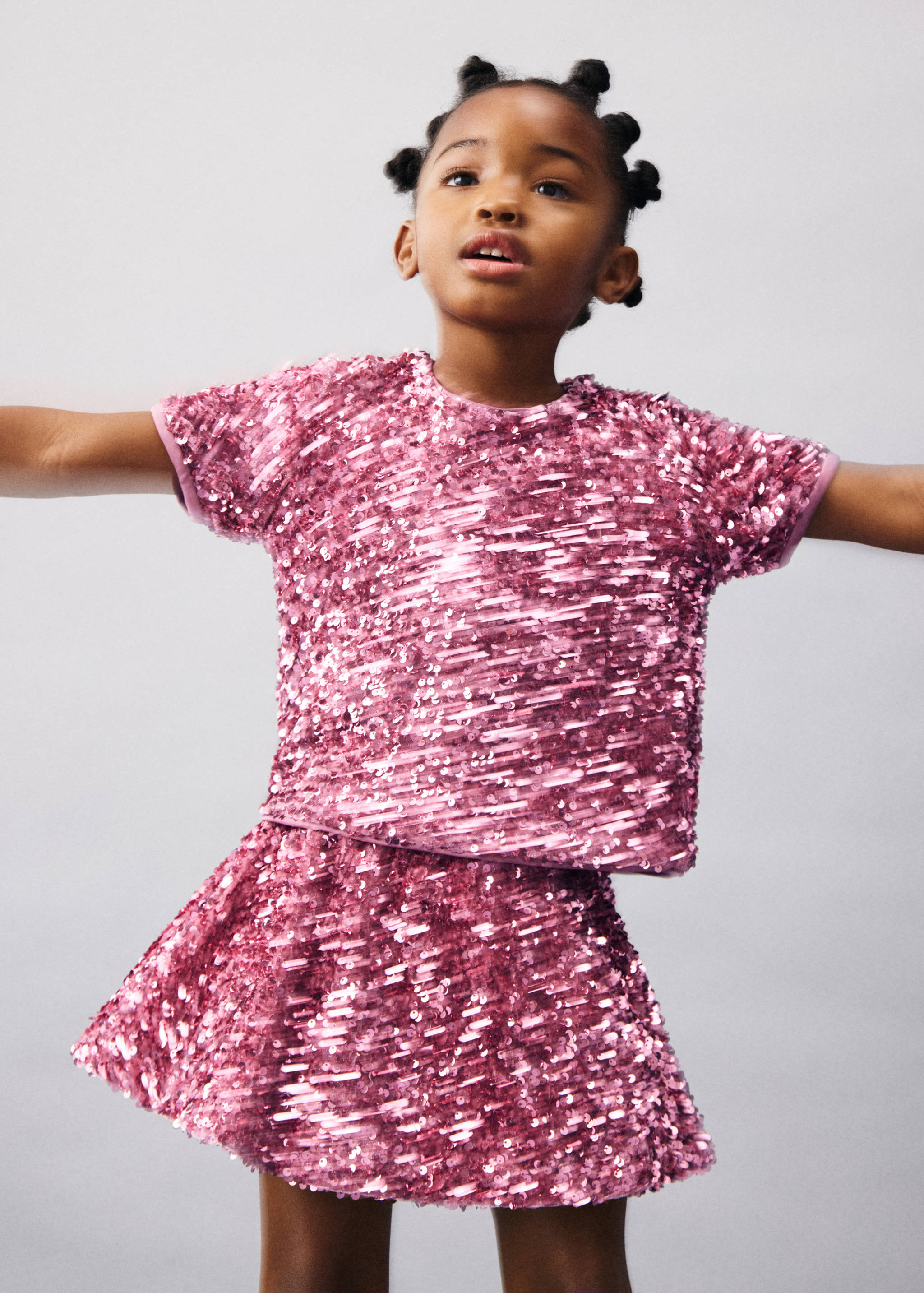 T-shirt brillant à paillettes - Plan général