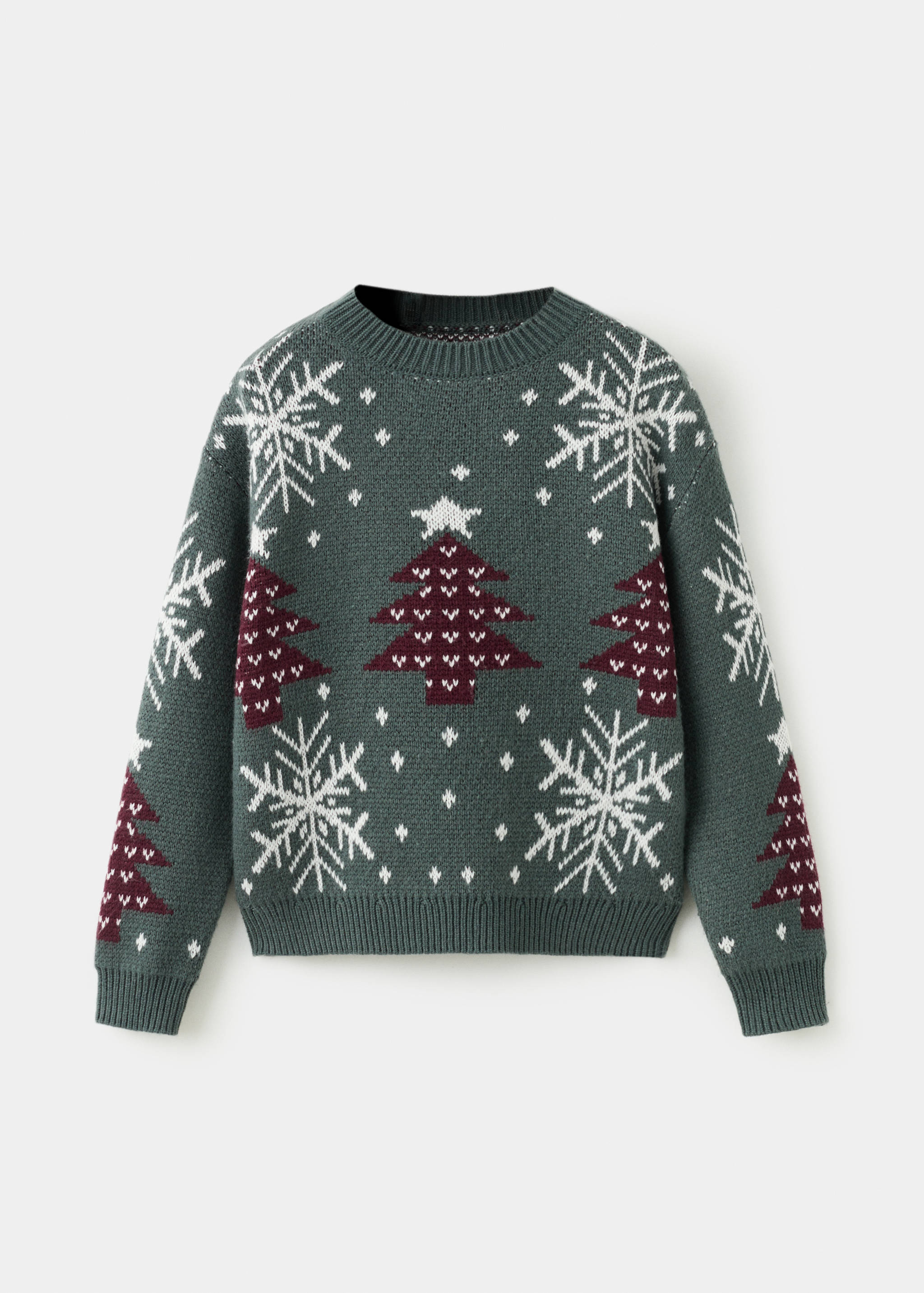 Christmas-print knitted sweater - Article without model