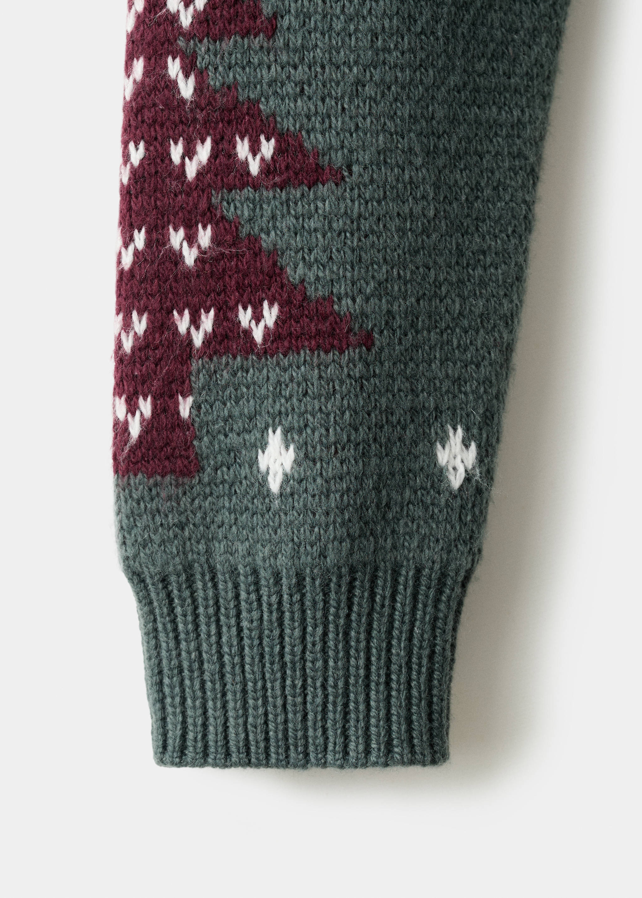 Christmas-print knitted sweater - Details of the article 8