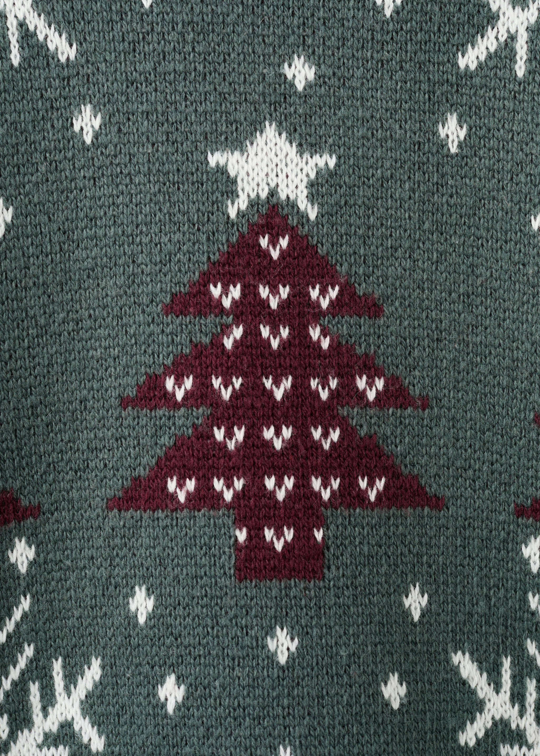 Christmas-print knitted sweater - Details of the article 0