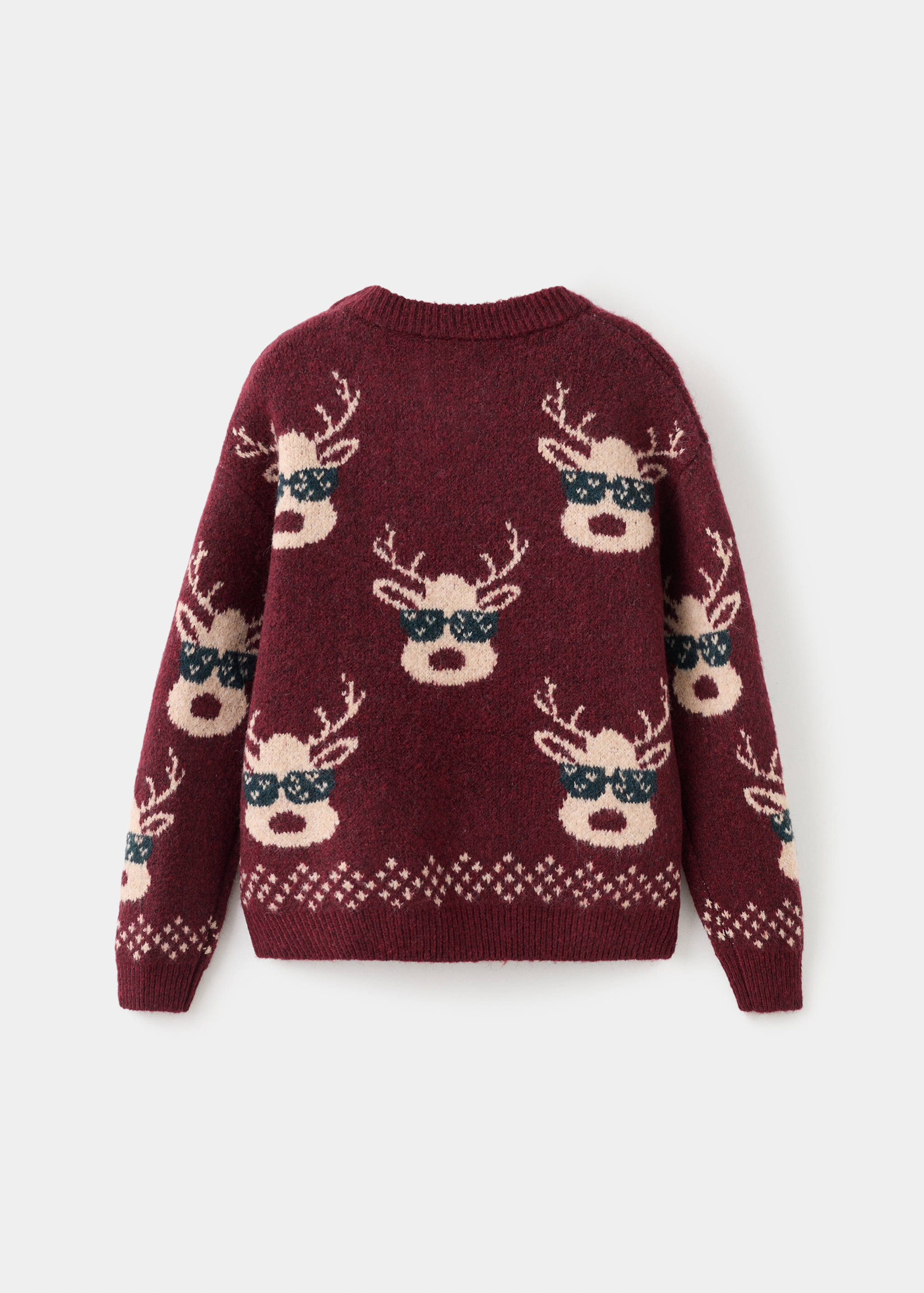 Jersey punto estampado navideño - Reverso del artículo