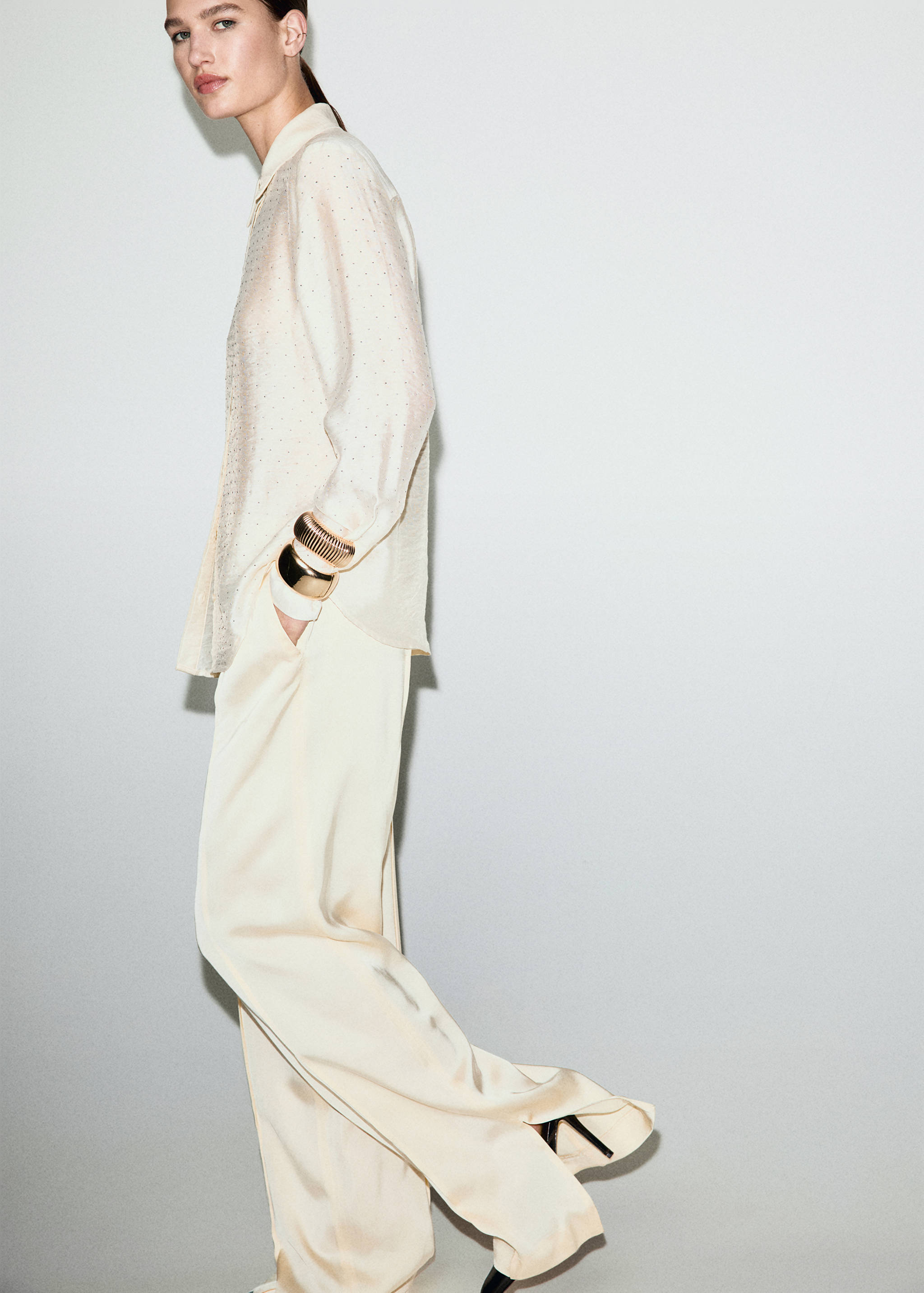 Chemise satinée strass - Détail de l'article 2