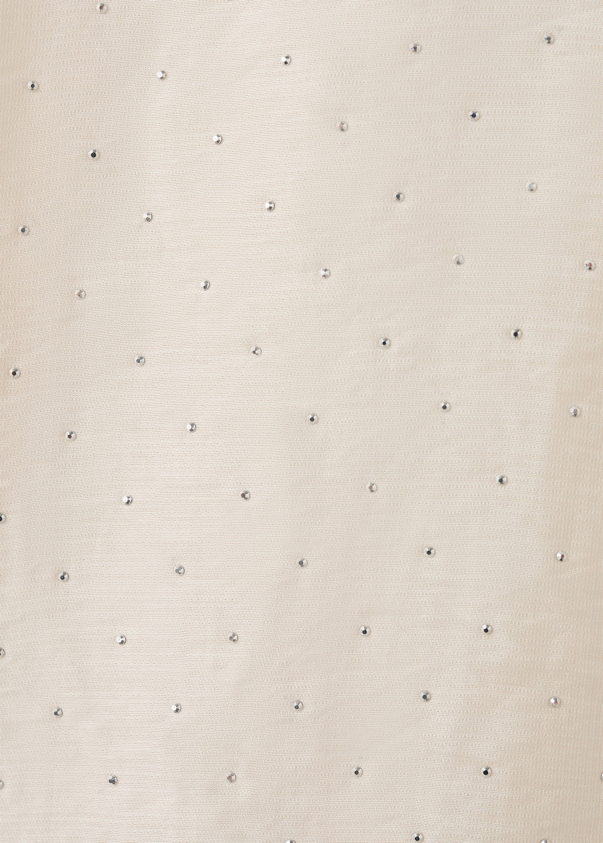 Satin shirt with rhinestones - Details of the article 0