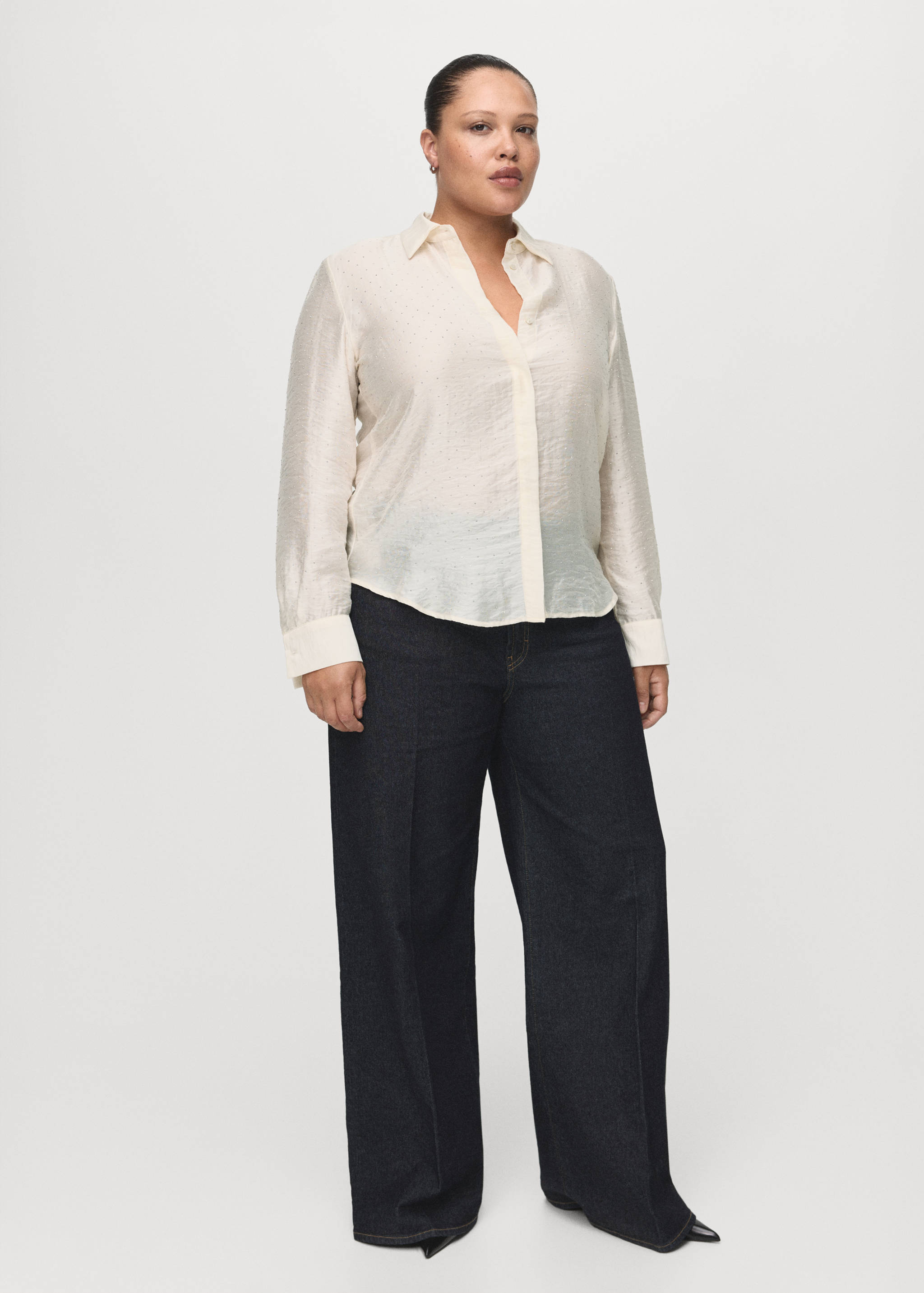 Chemise satinée strass - Détail de l'article 3