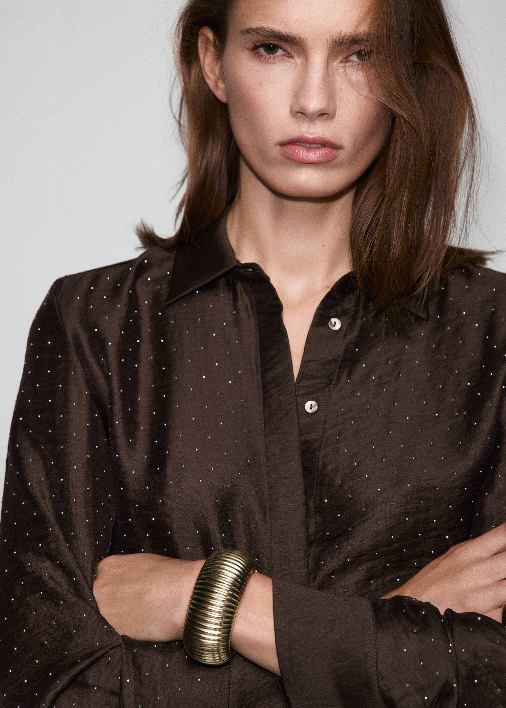 Chemise satinée strass - Détail de l'article 1