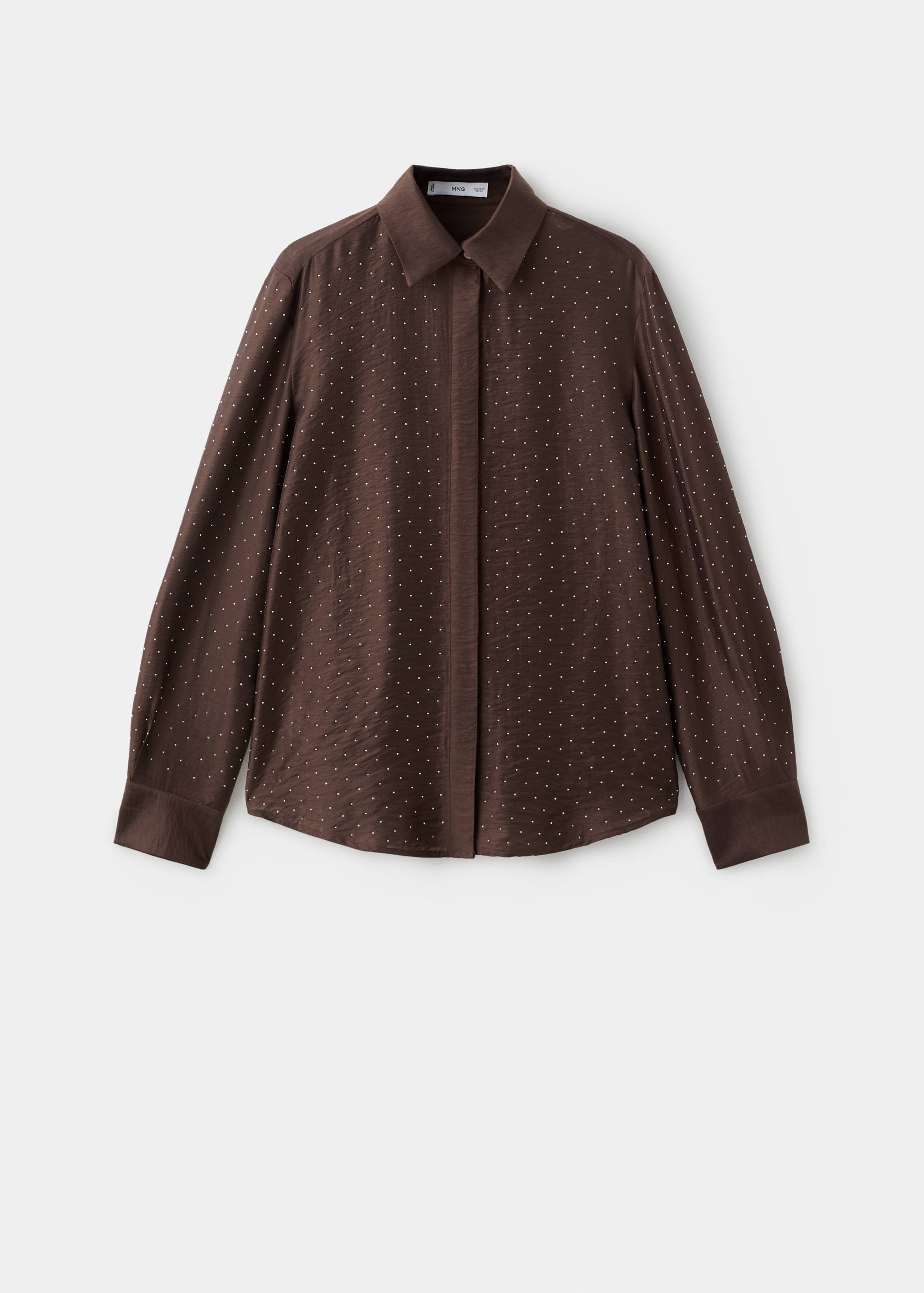 Camisa satinada strass - Artículo sin modelo