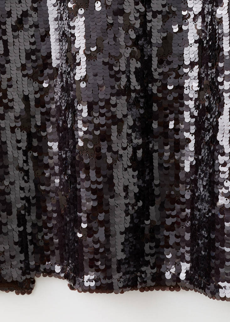 Sequin midi skirt — Brown