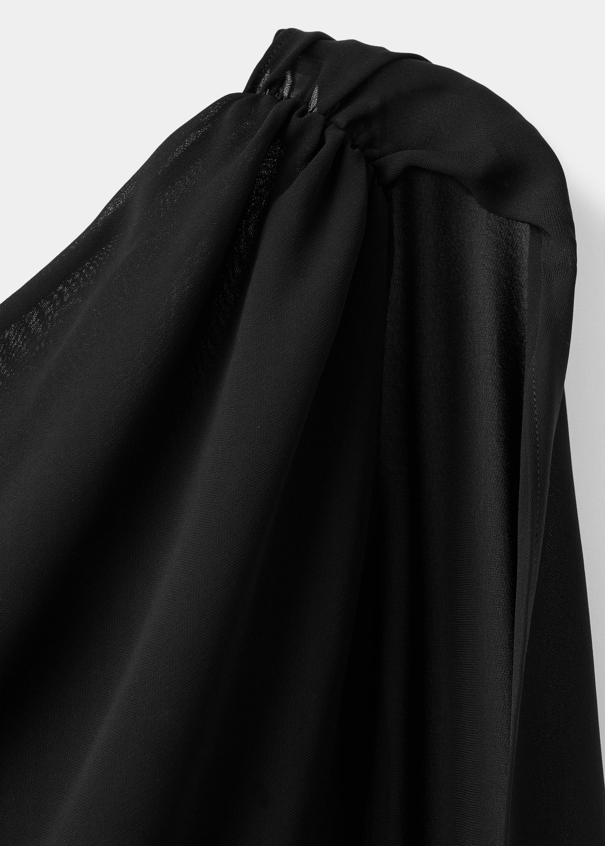 Asymmetrical dress with scarf - Details of the article 8