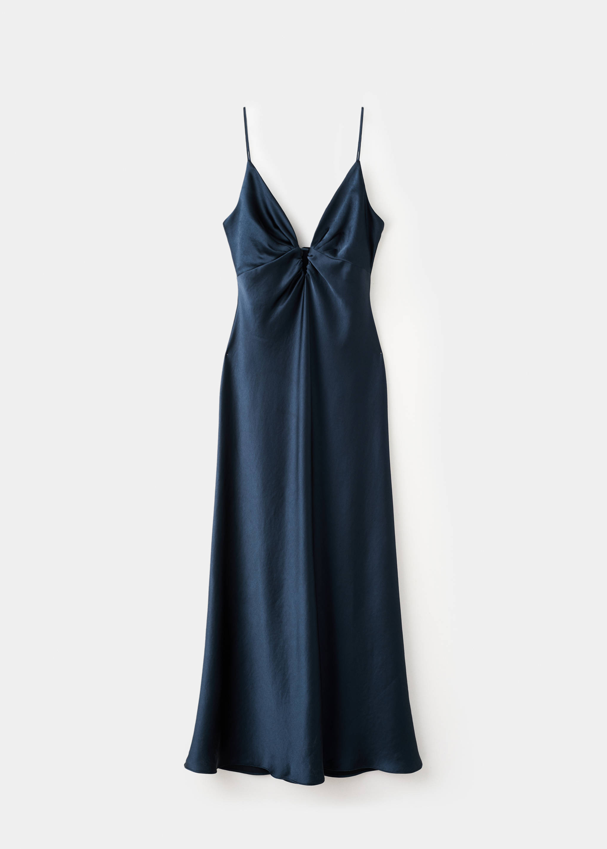 V-neck satin dress - Article without model