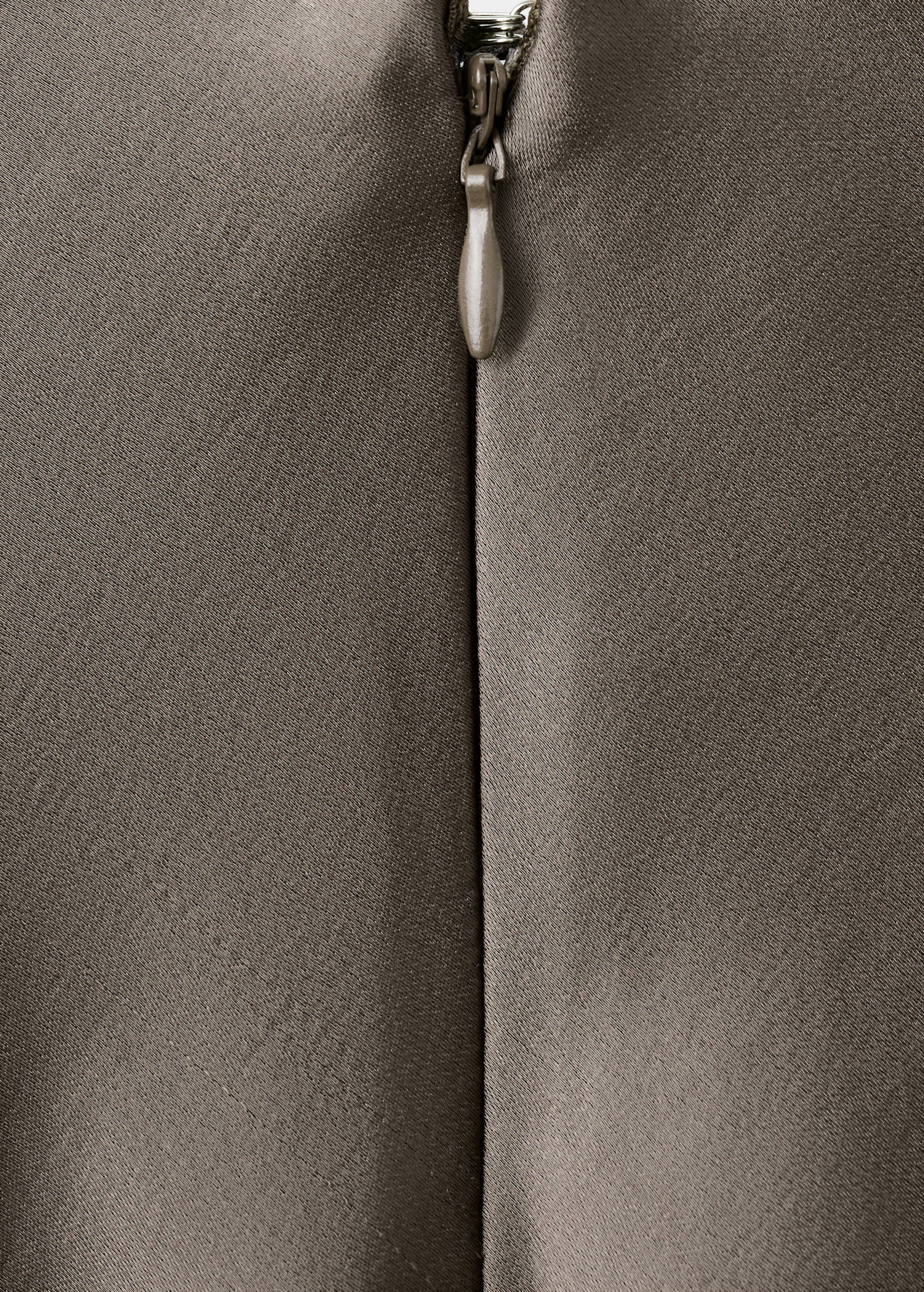 V-neck satin dress - Details of the article 8