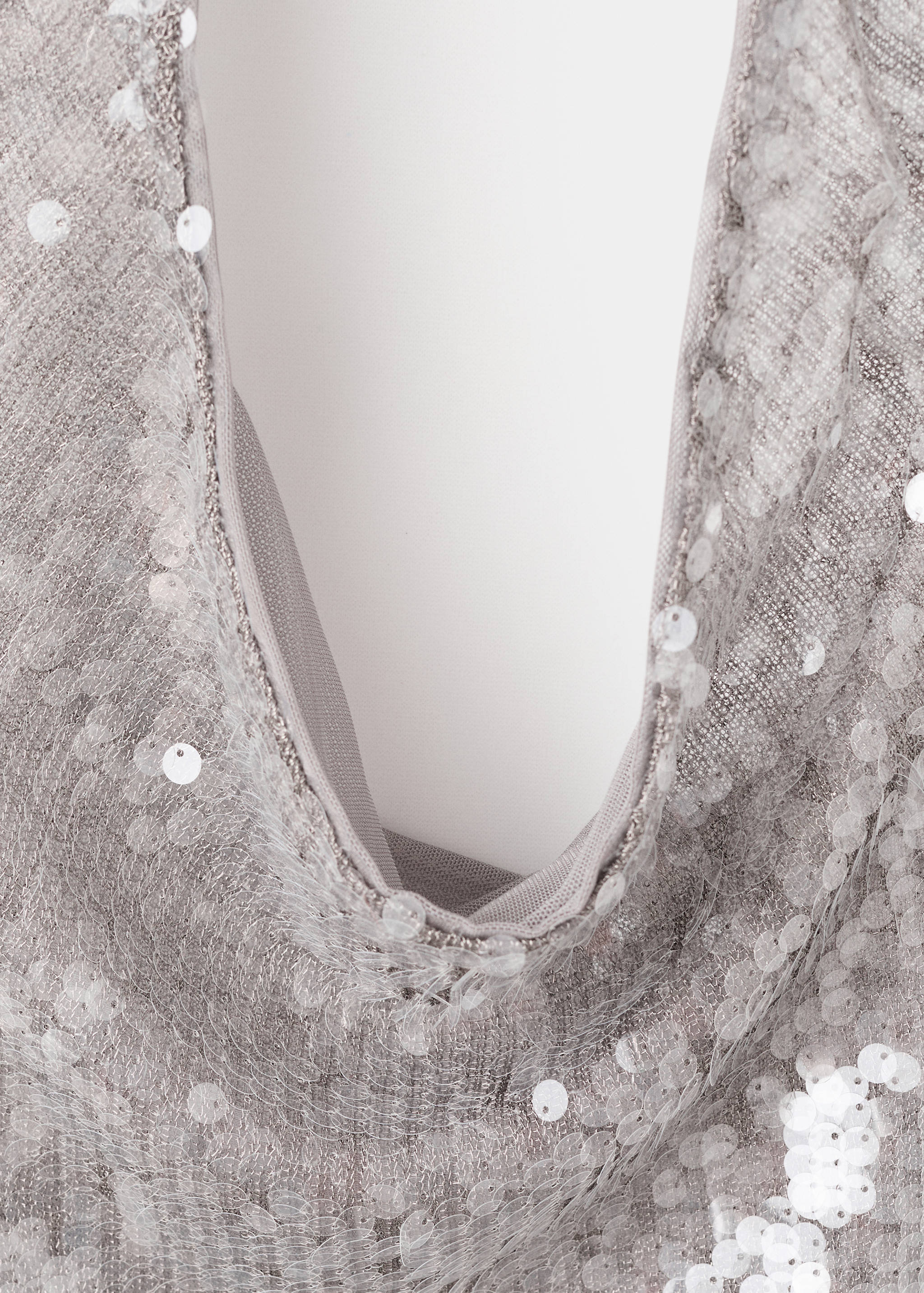 Sequin top with cowl neckline - Details of the article 8