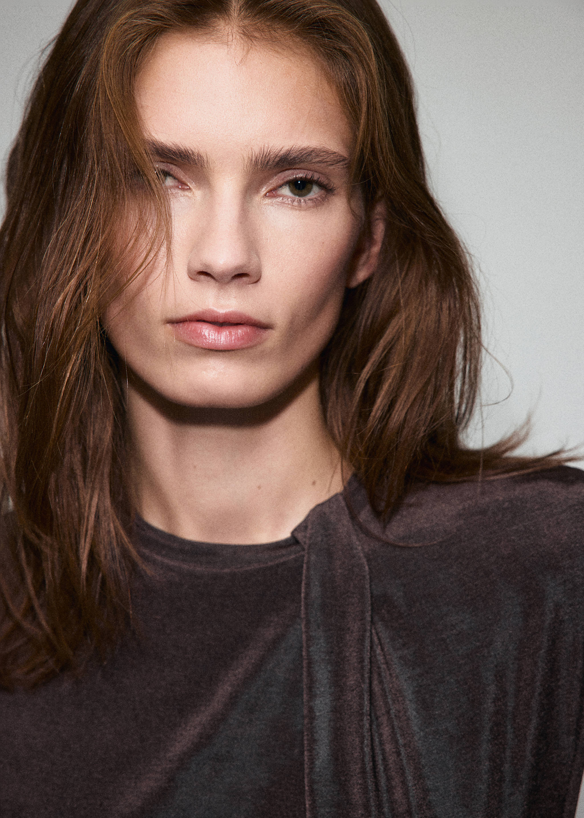 Lurex t-shirt with gathered detail - Details of the article 1