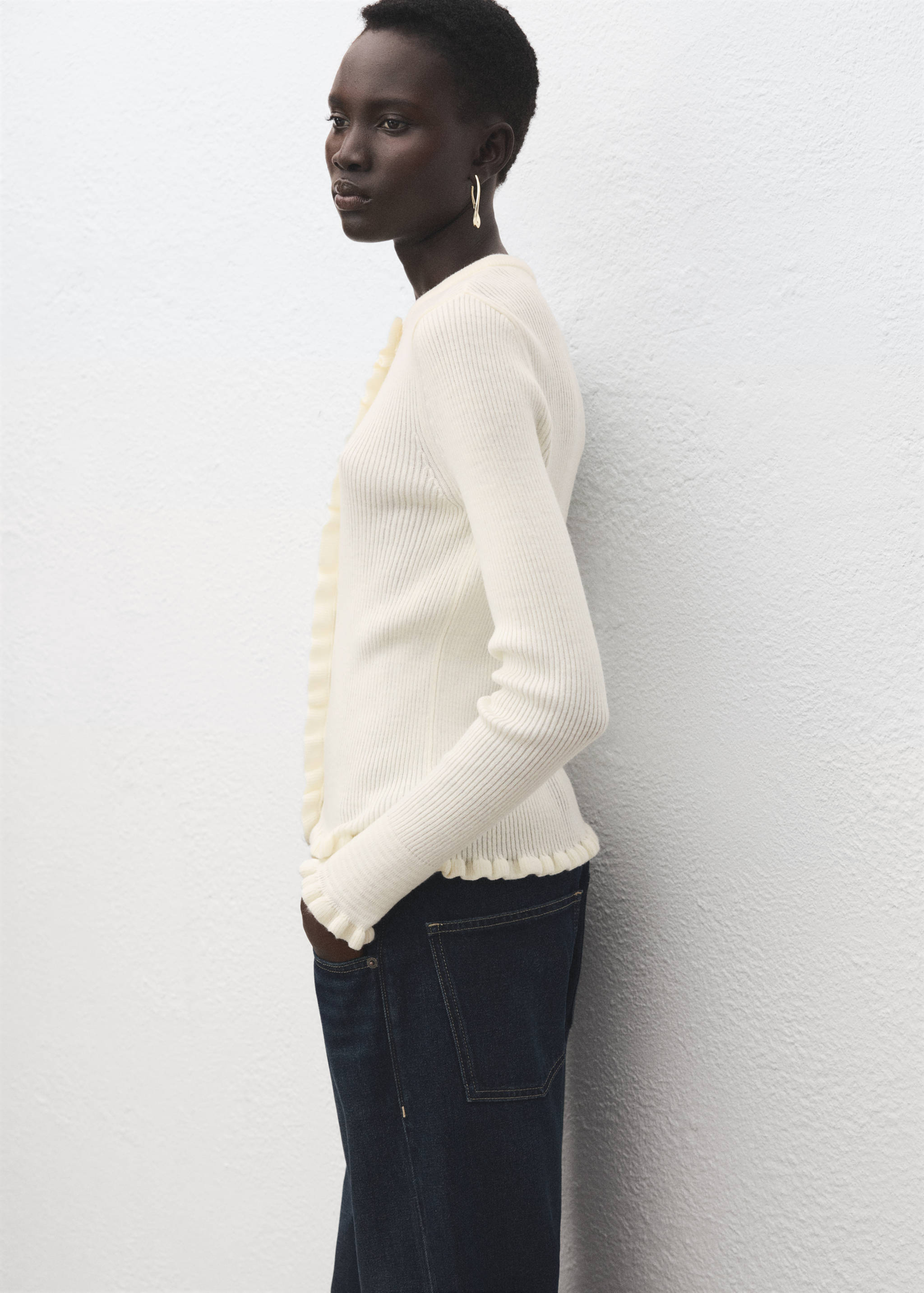 Scalloped edges cardigan - Details of the article 2