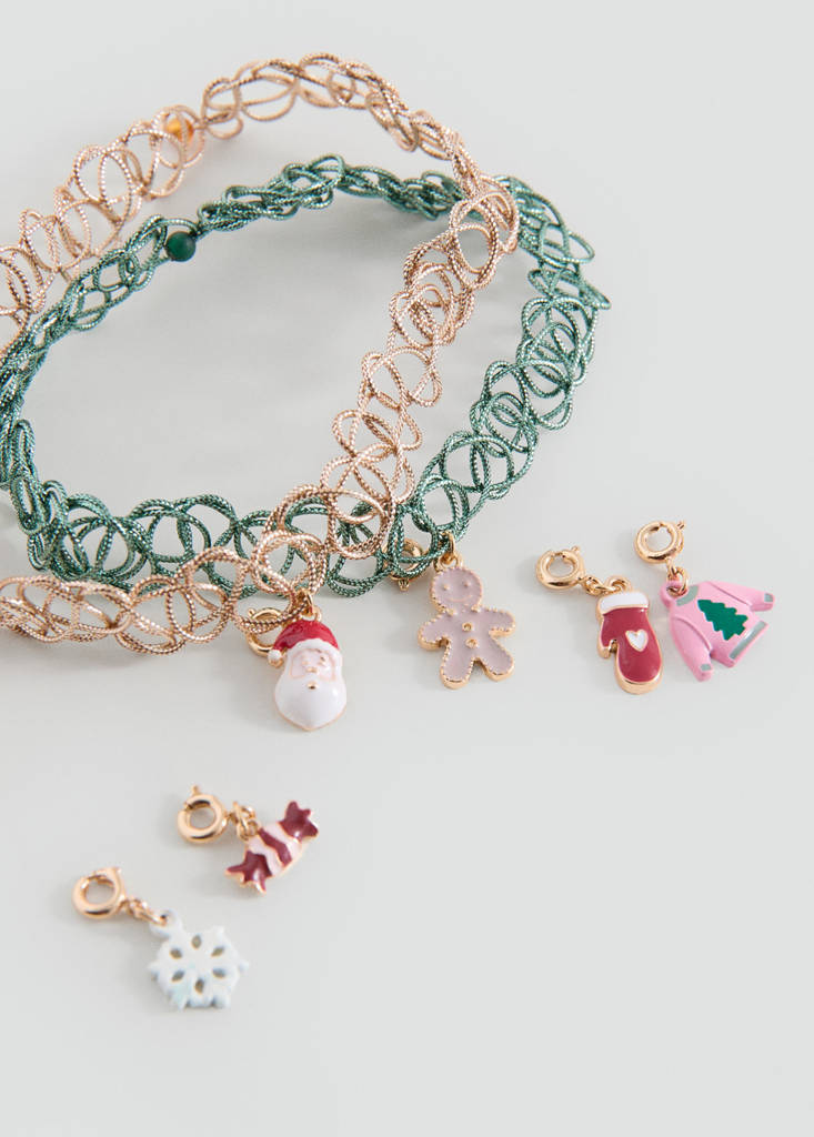 Pack of 2 Christmas chokers — Gold