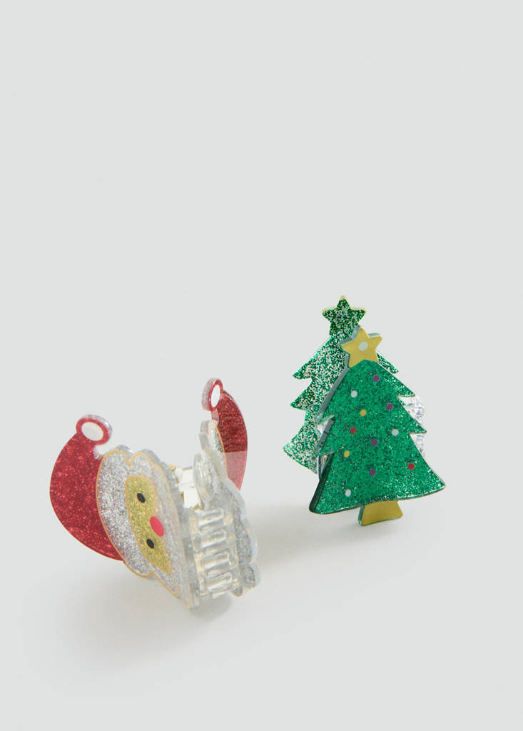 Pack of 2 Christmas pins — Green