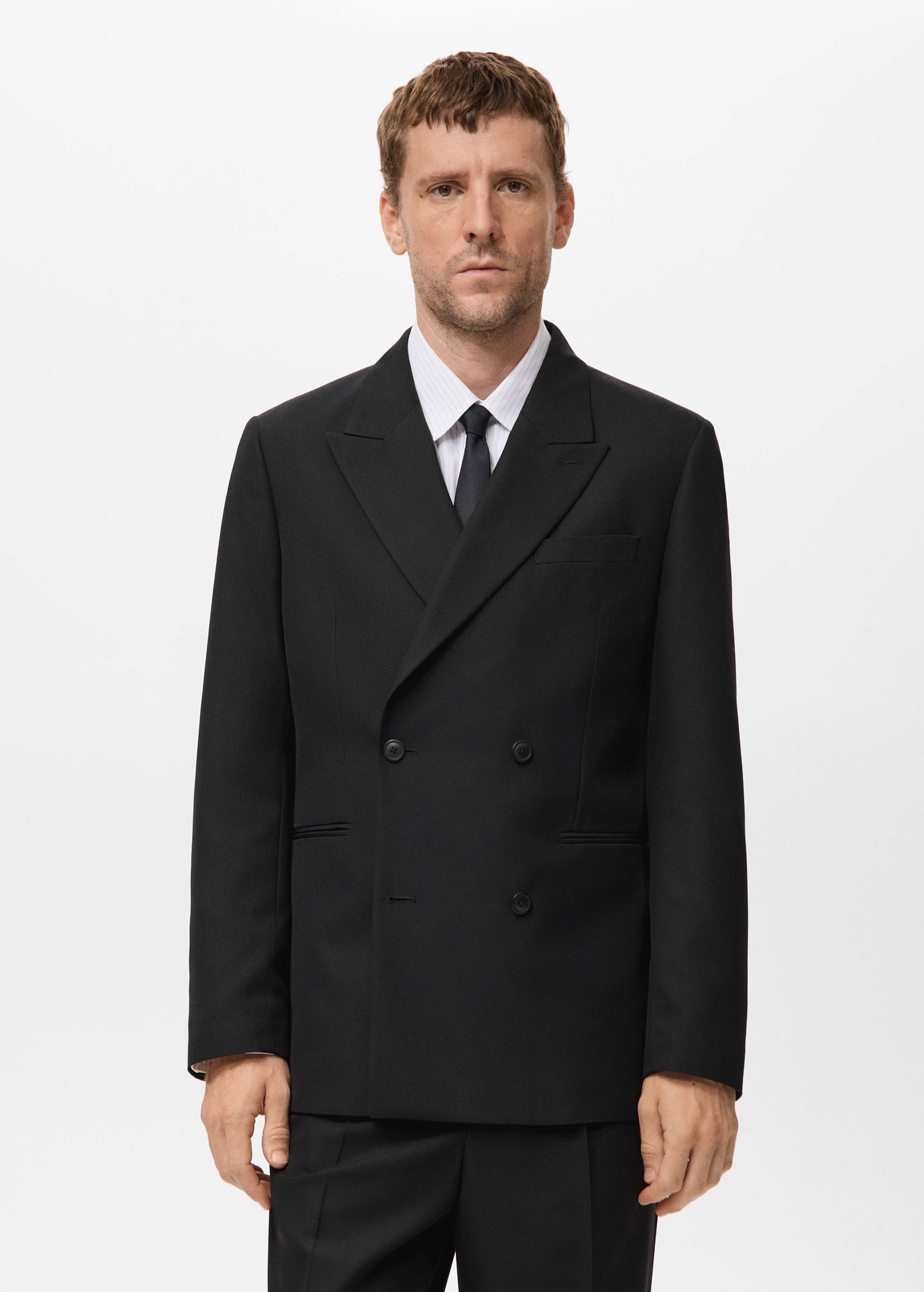 Regular-fit double-breasted jacket - Details of the article 6