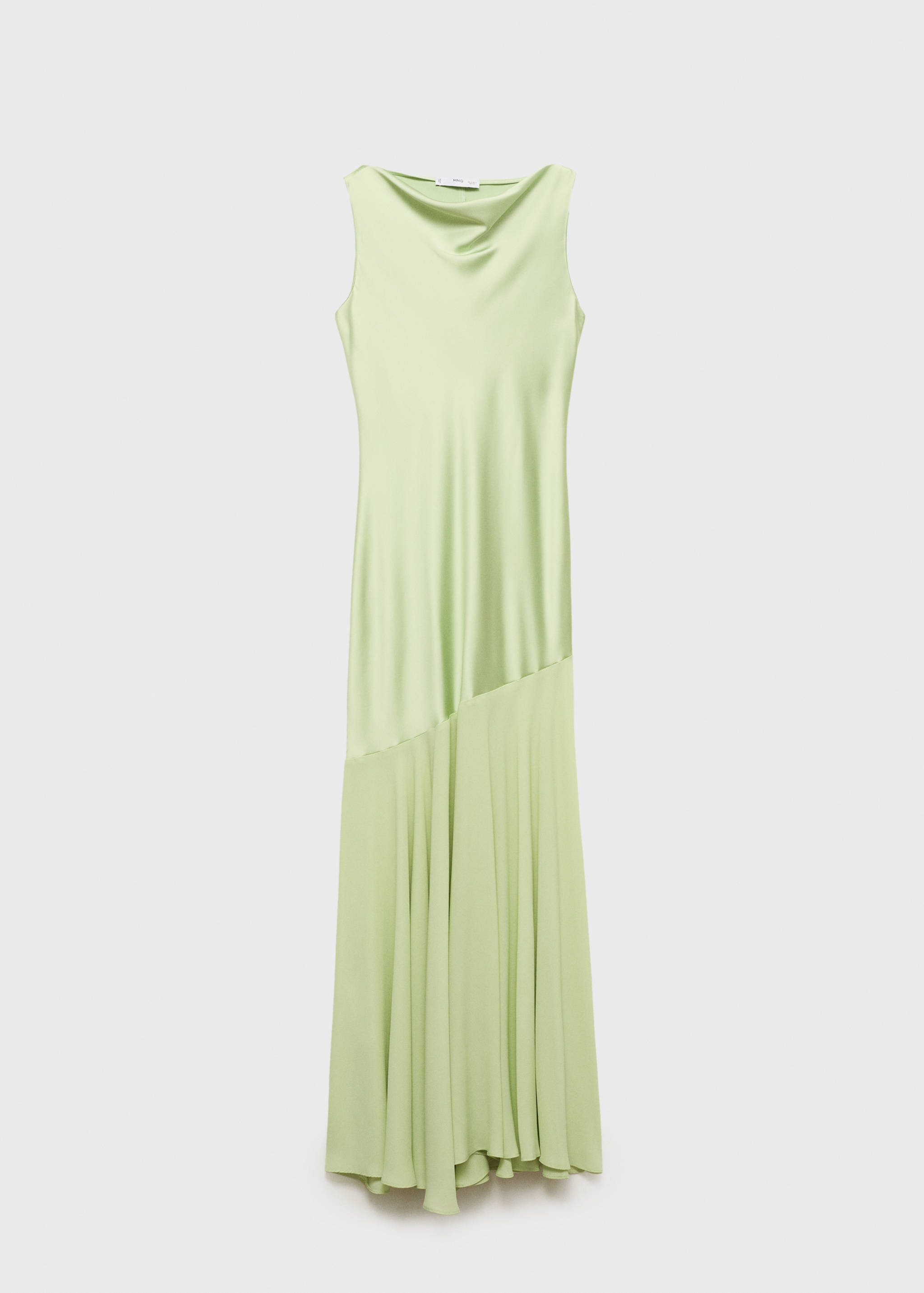 Combined dress with asymmetrical cut - Article without model