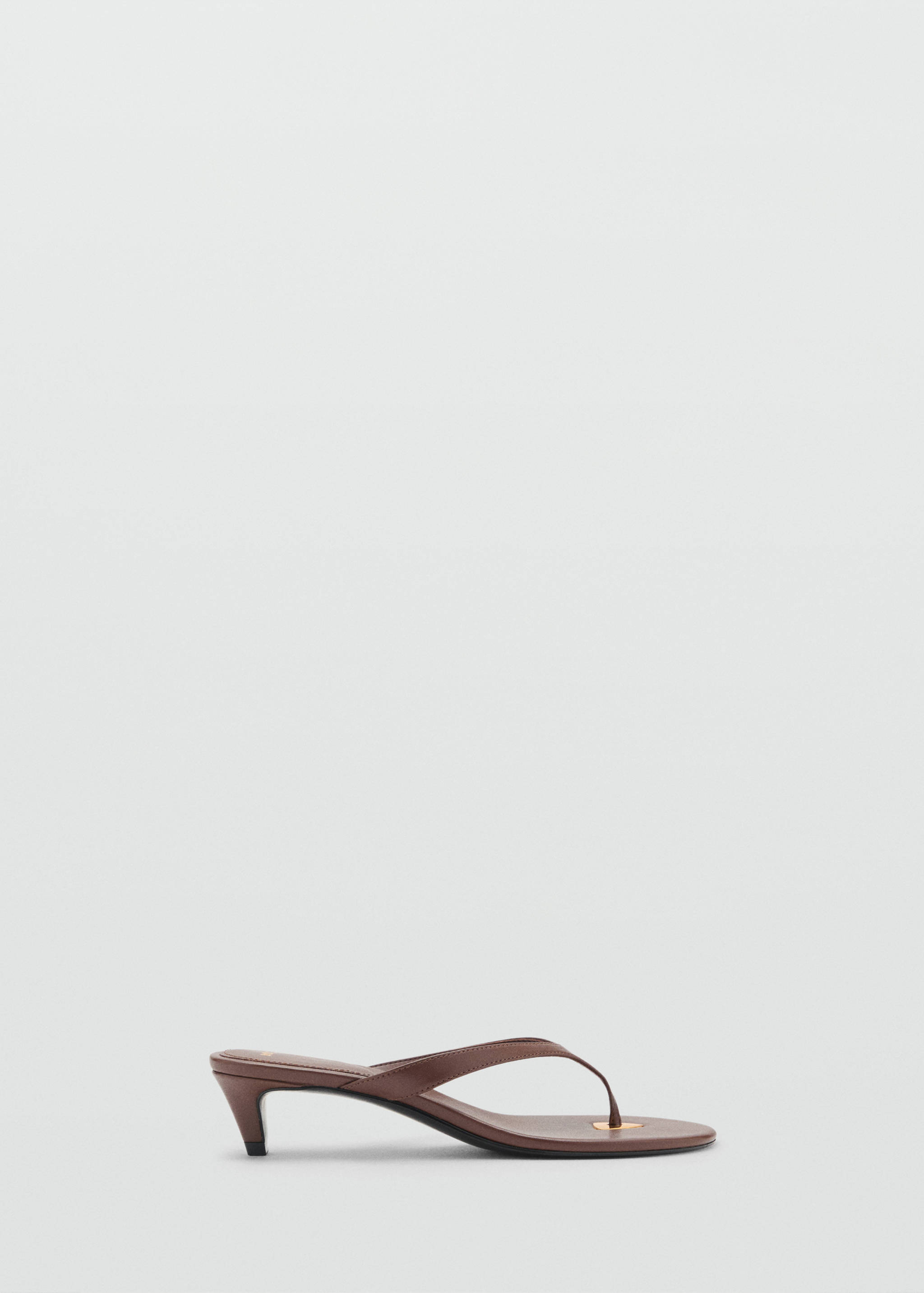 Heeled sandals with metallic detail - Article without model