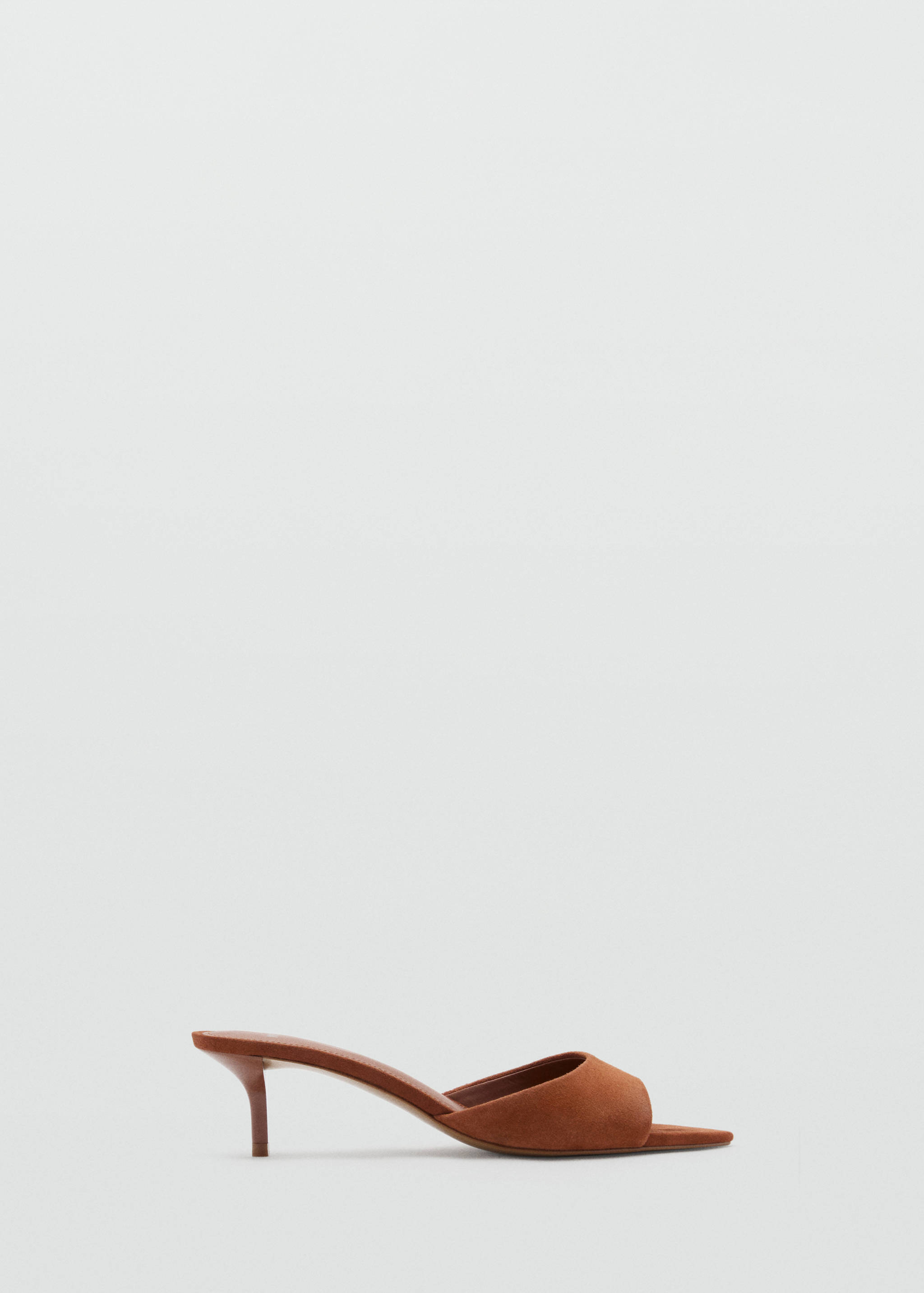 Kitten-heel leather sandal - Article without model