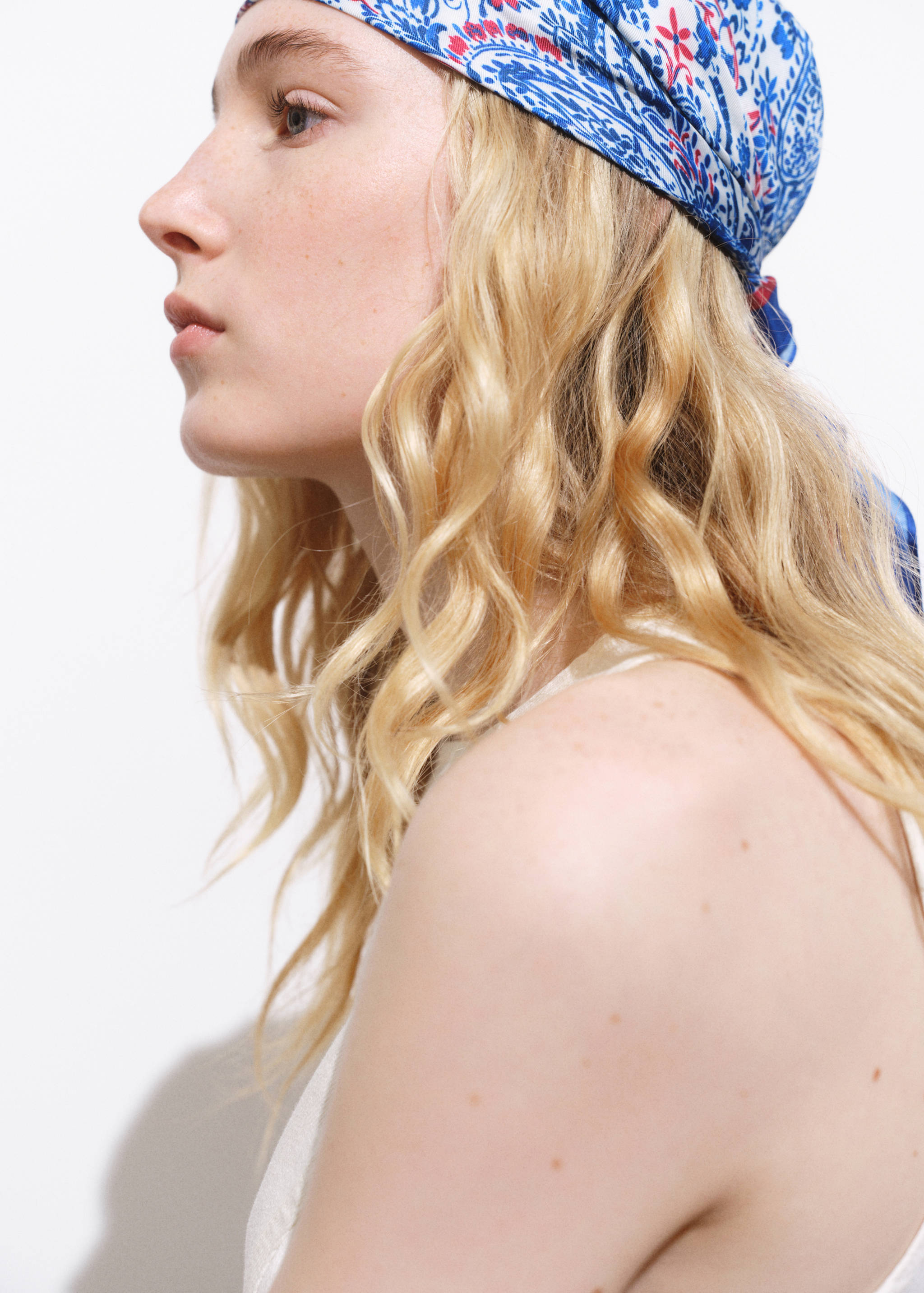 Paisley print scarf - General plane