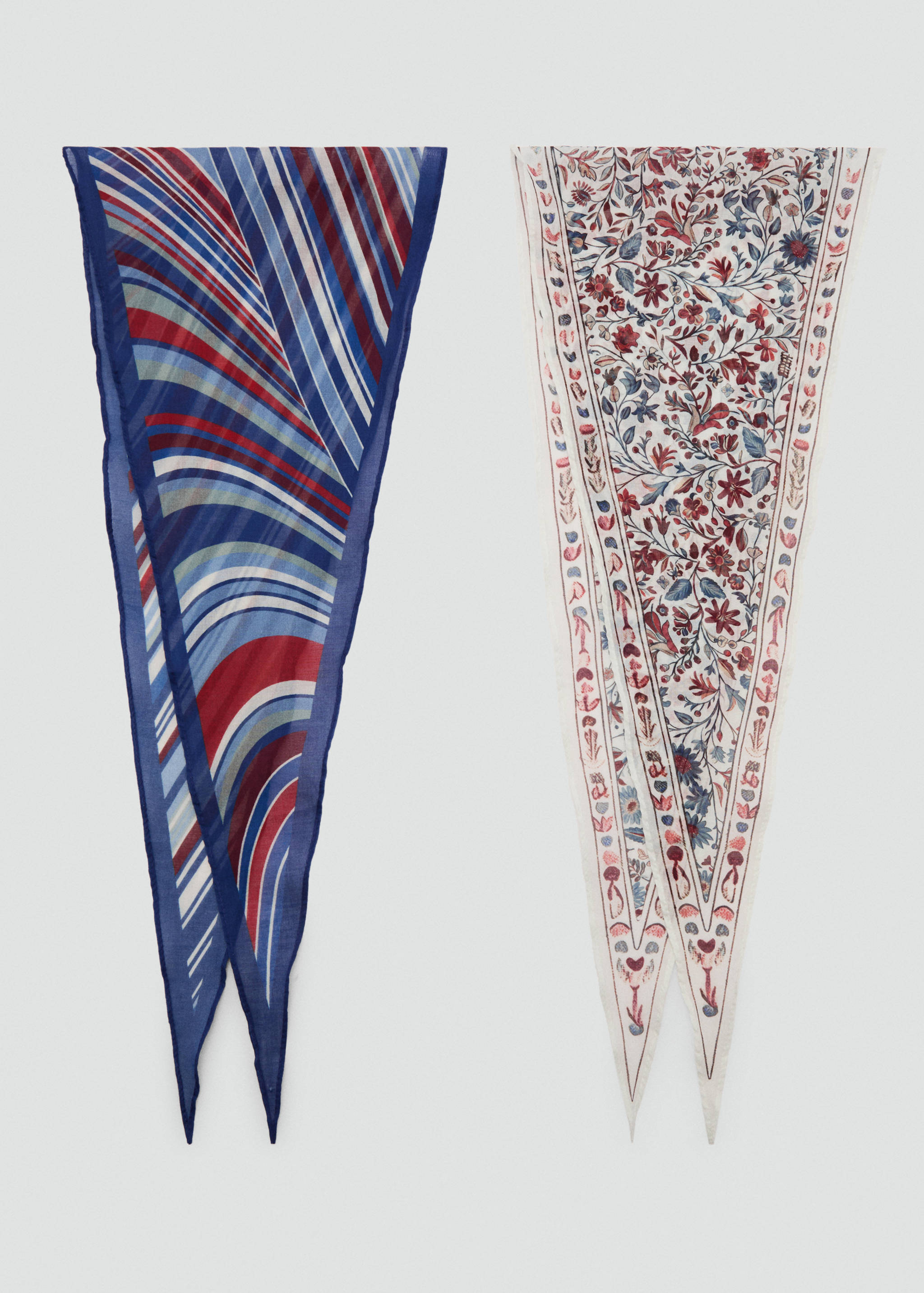 Set of 2 printed handkerchiefs - Article without model