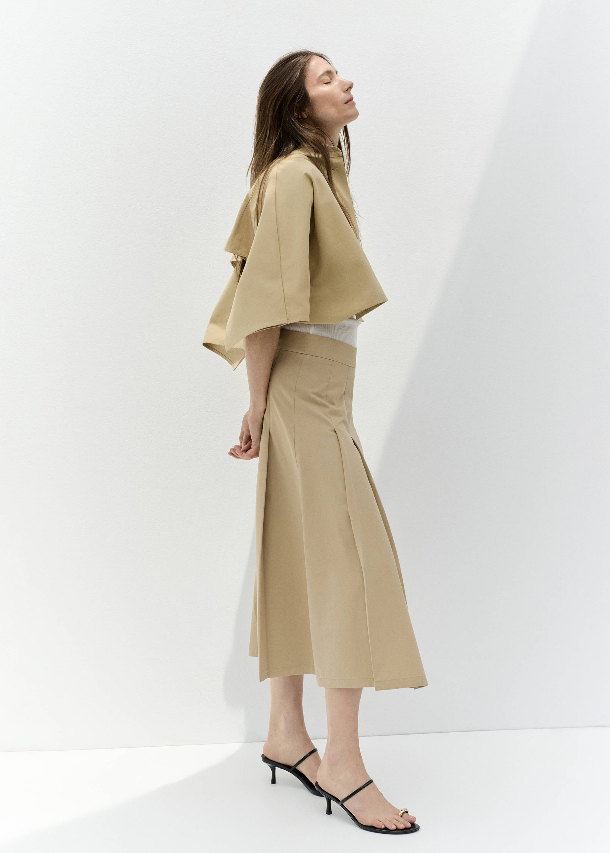 Heeled sandals with metallic detail - General plane