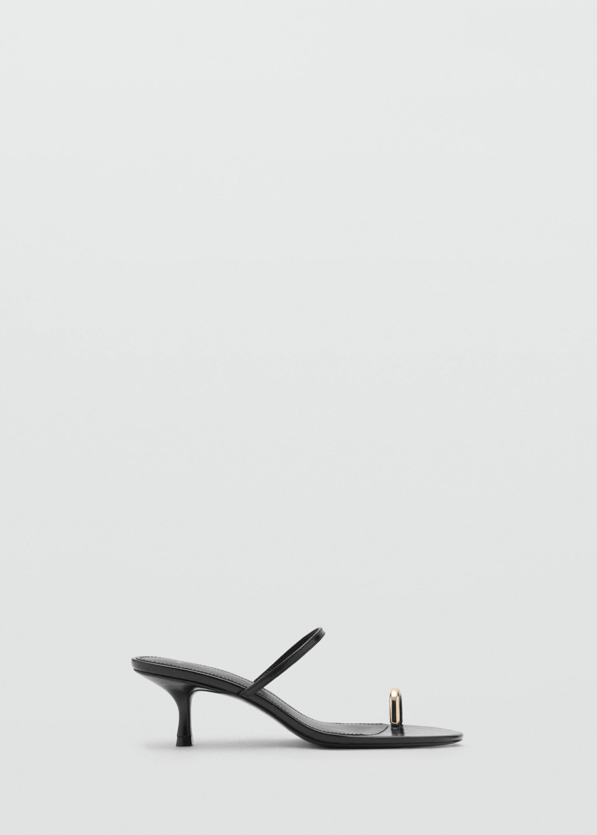 Heeled sandals with metallic detail - Article without model