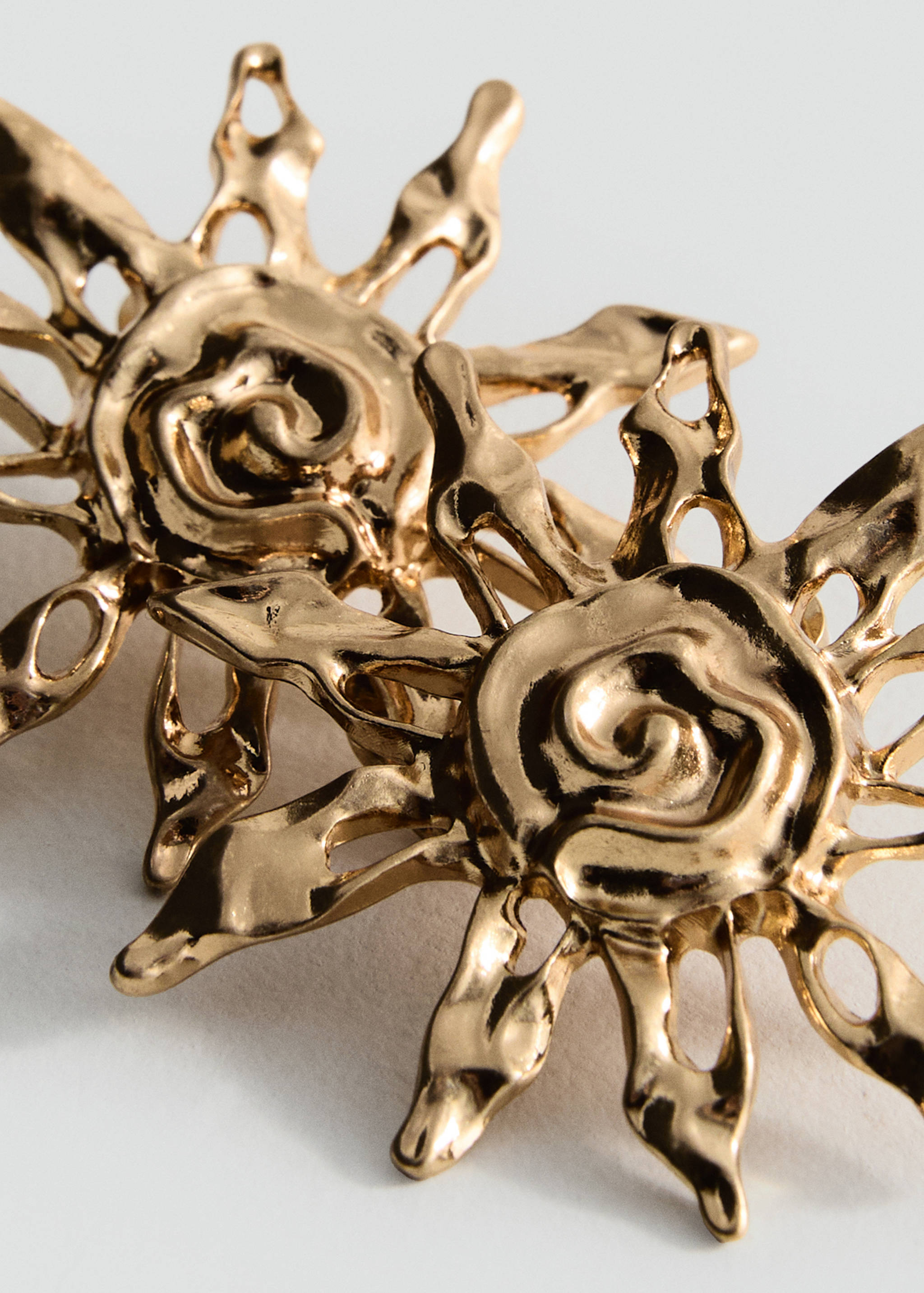 Σκουλαρίκια με σχέδιο ήλιο - Λεπτομέρεια του προϊόντος 1