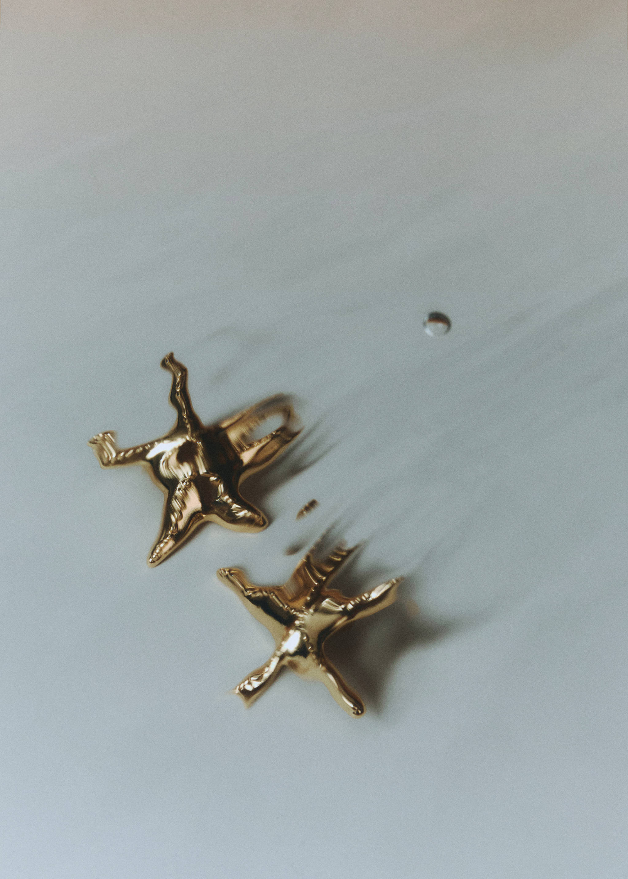 Star design earrings - General plane