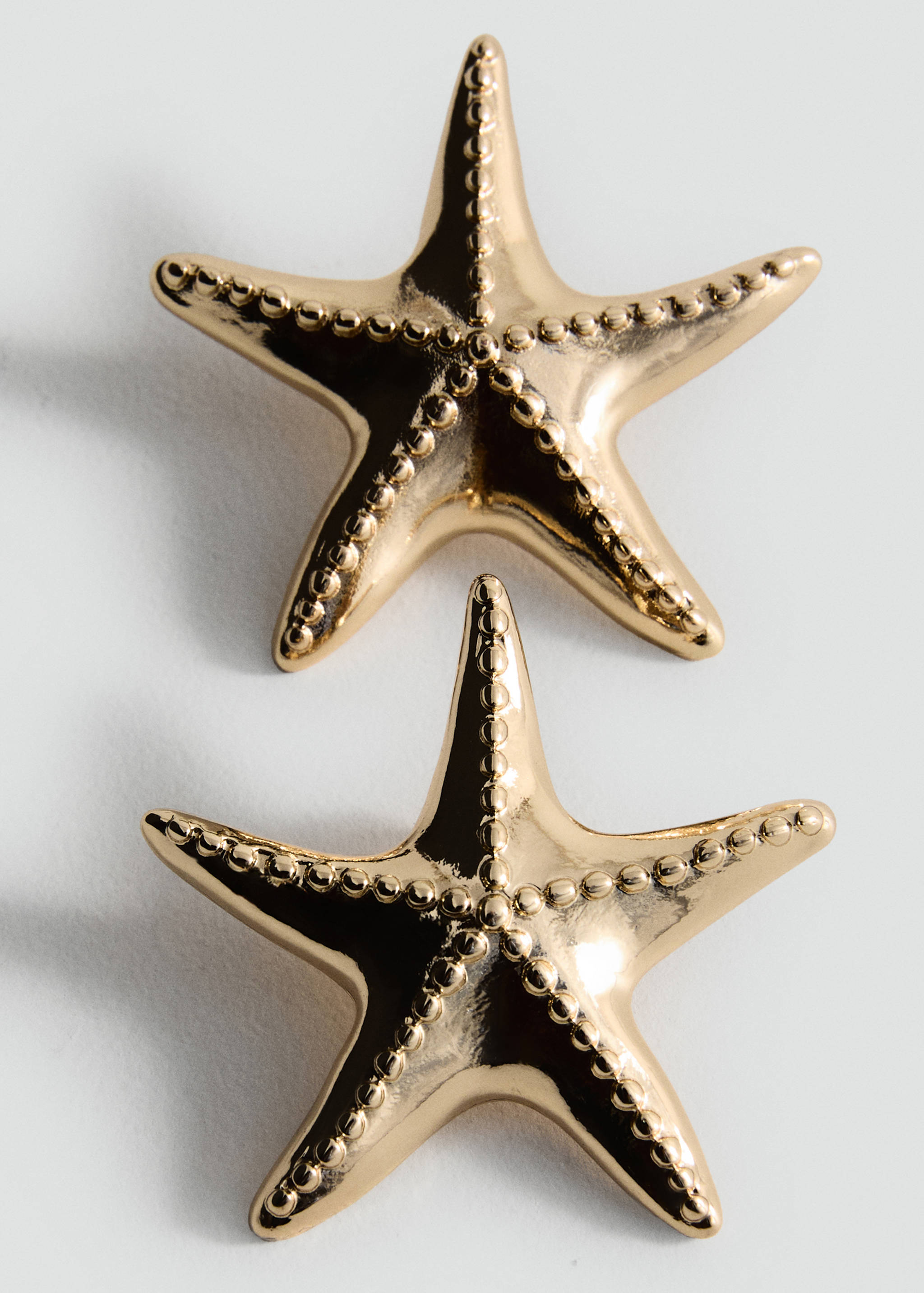 Star design earrings - Medium plane