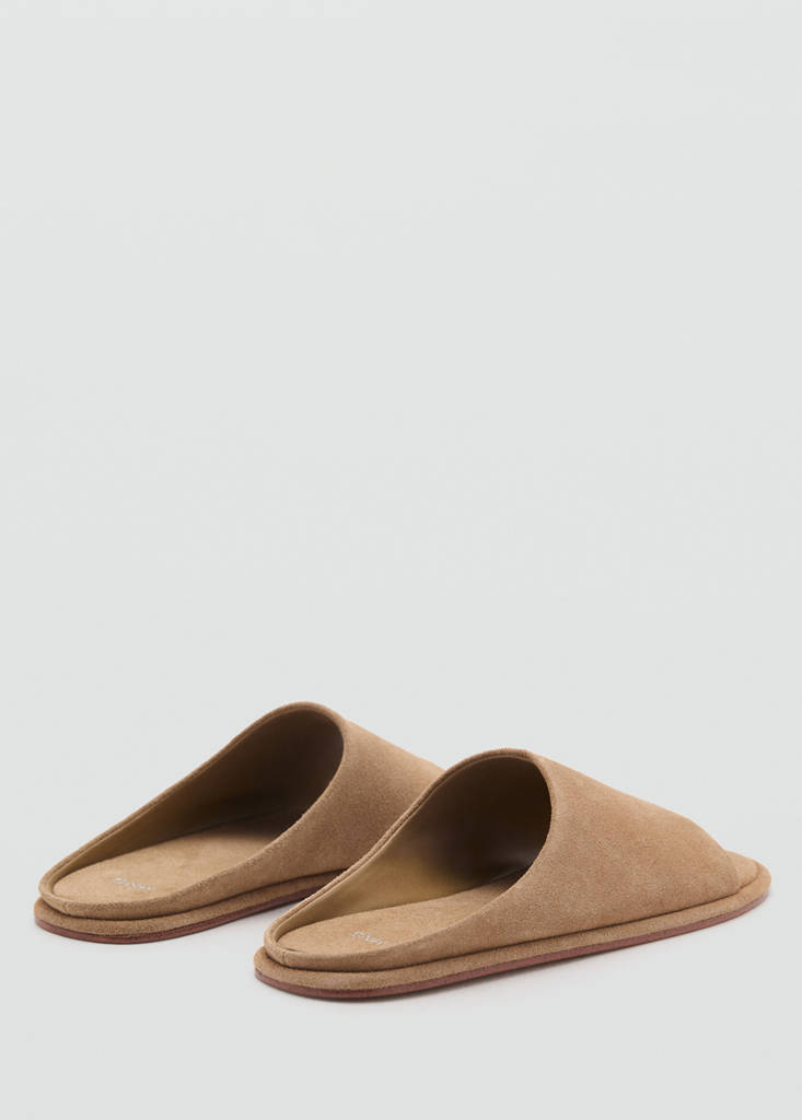 Suede leather sandals — Sand