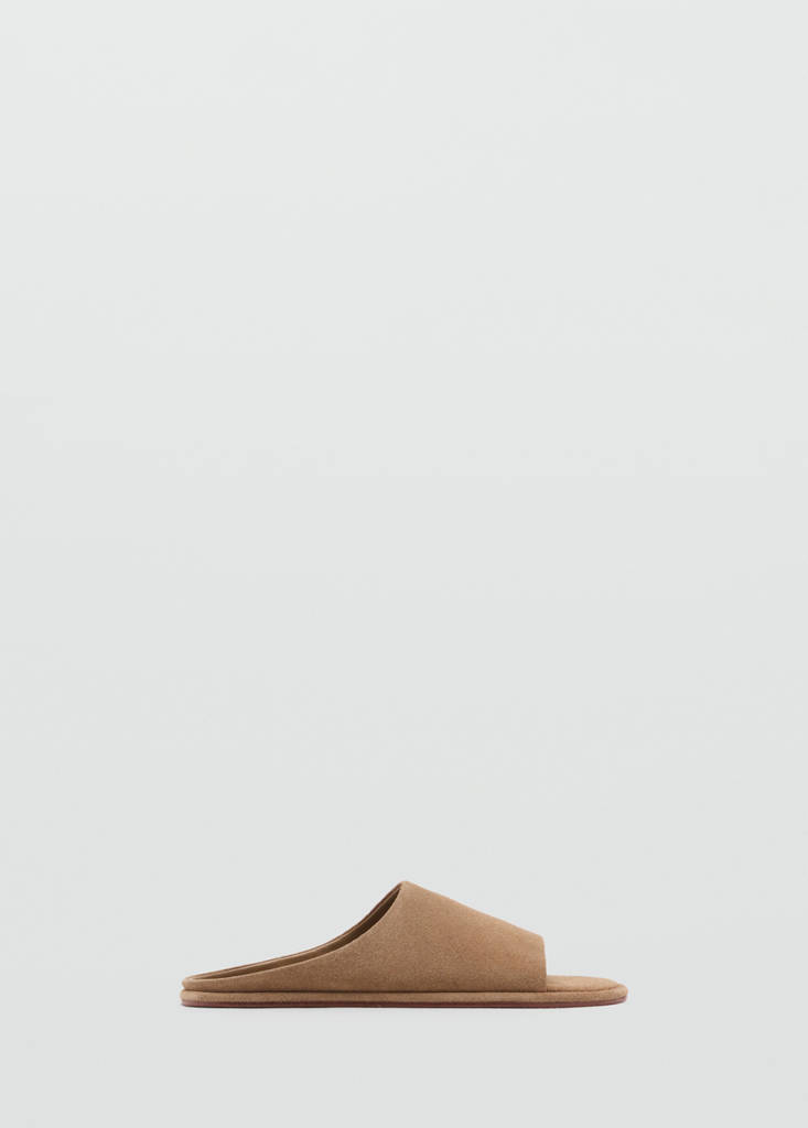 Suede leather sandals — Sand