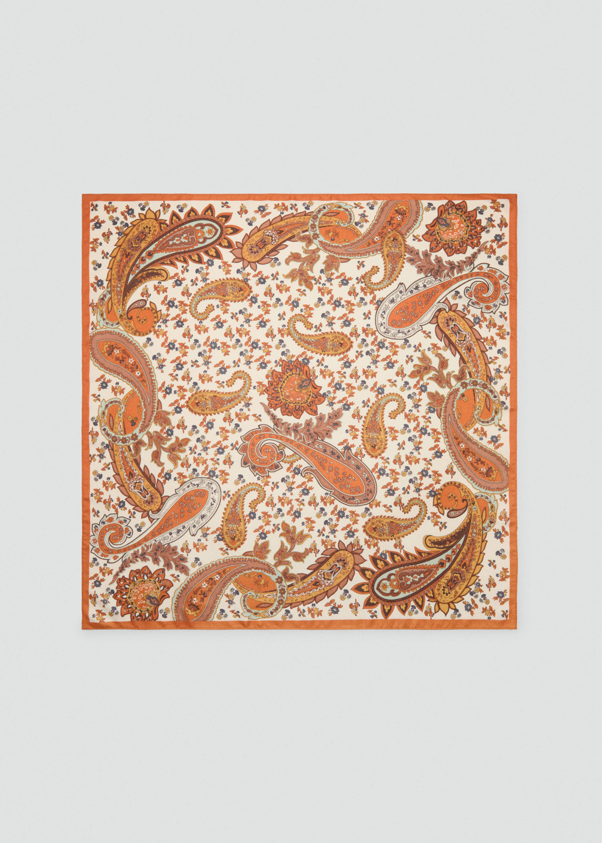 Paisley satin scarf - Article without model