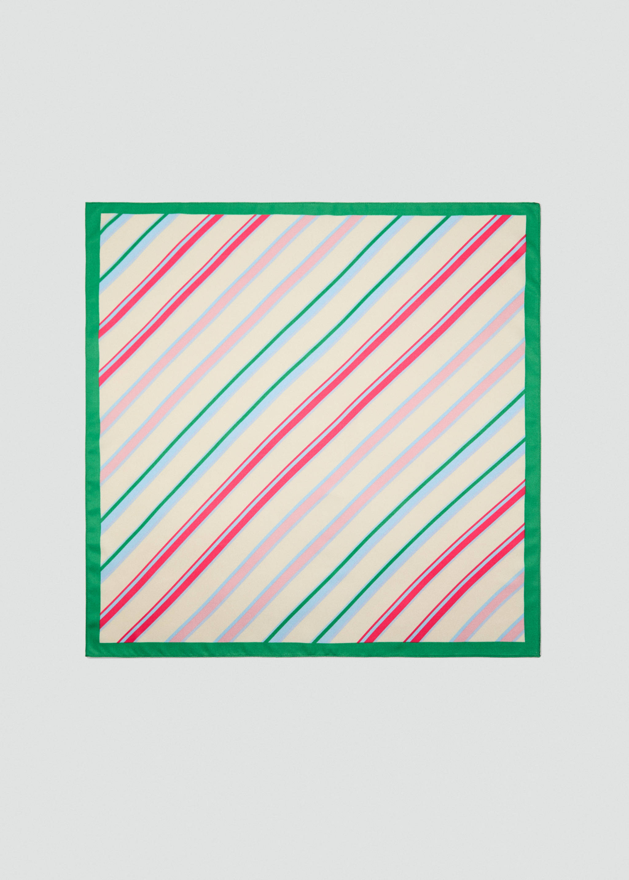 Foulard imprimé à rayures combinées - Article sans modèle