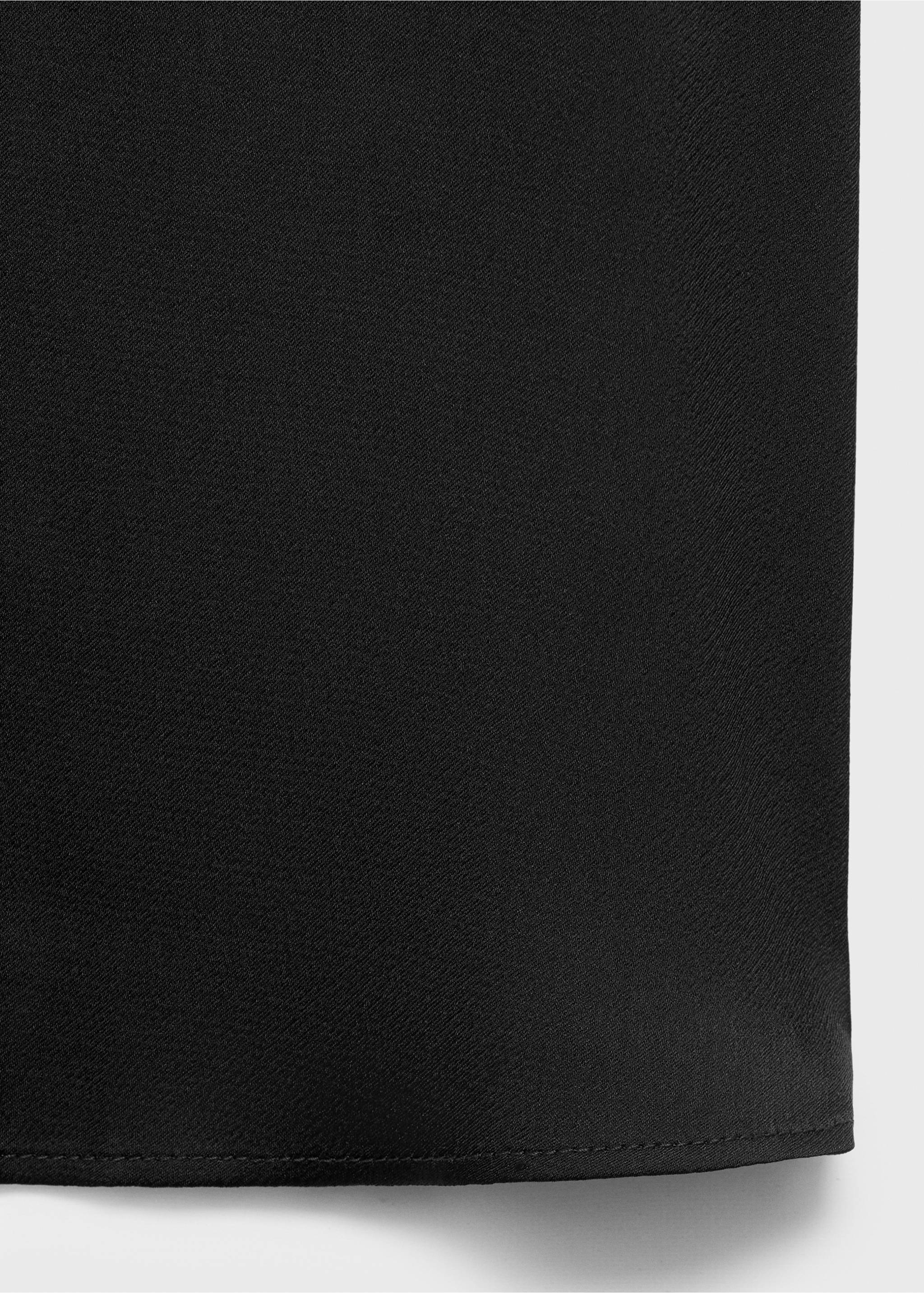 Chemise satinée manches courtes - Détail de l'article 0, Noir. Ref: 17021156-00.