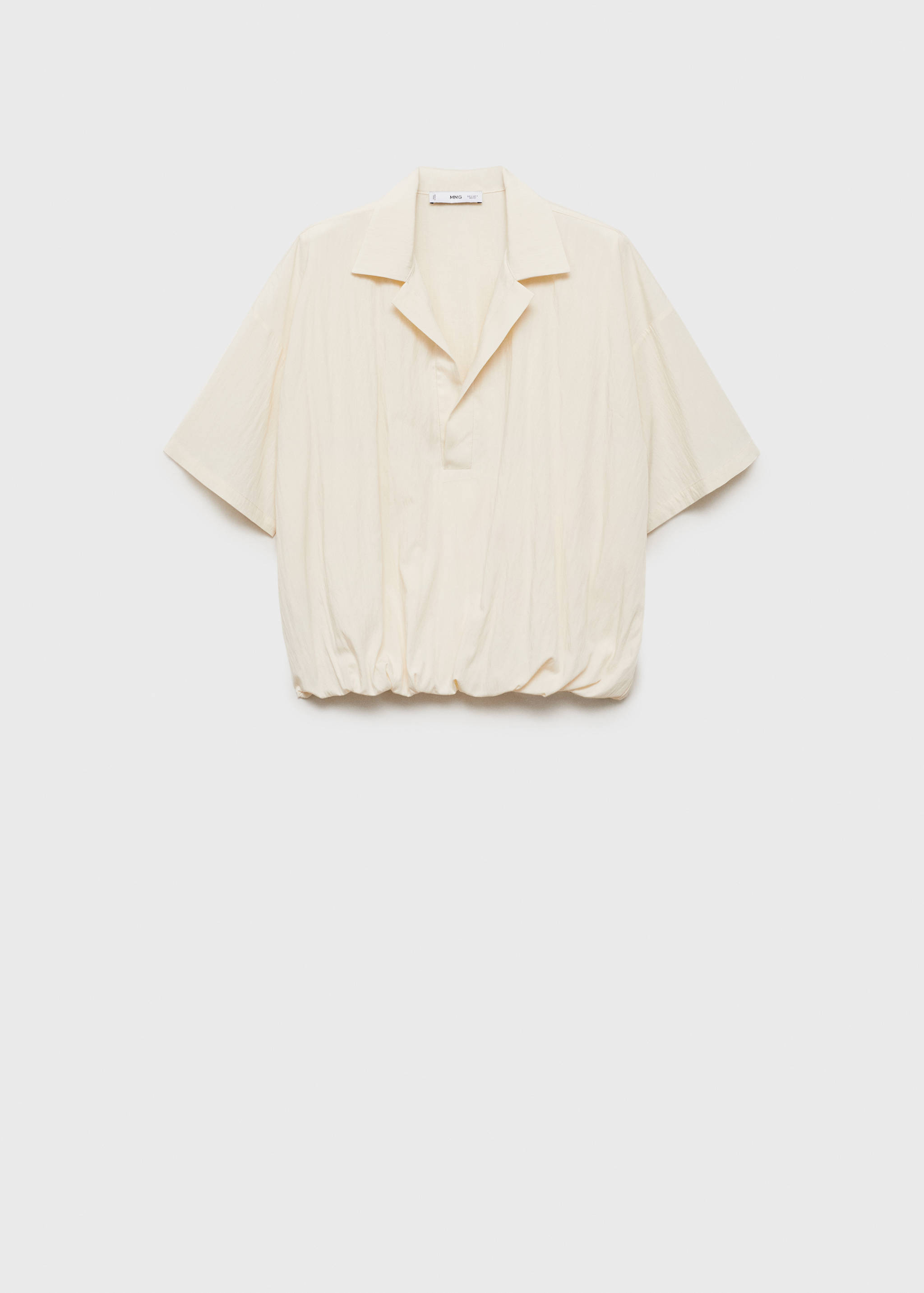 Cămașă cropped bufantă - Articol fără model