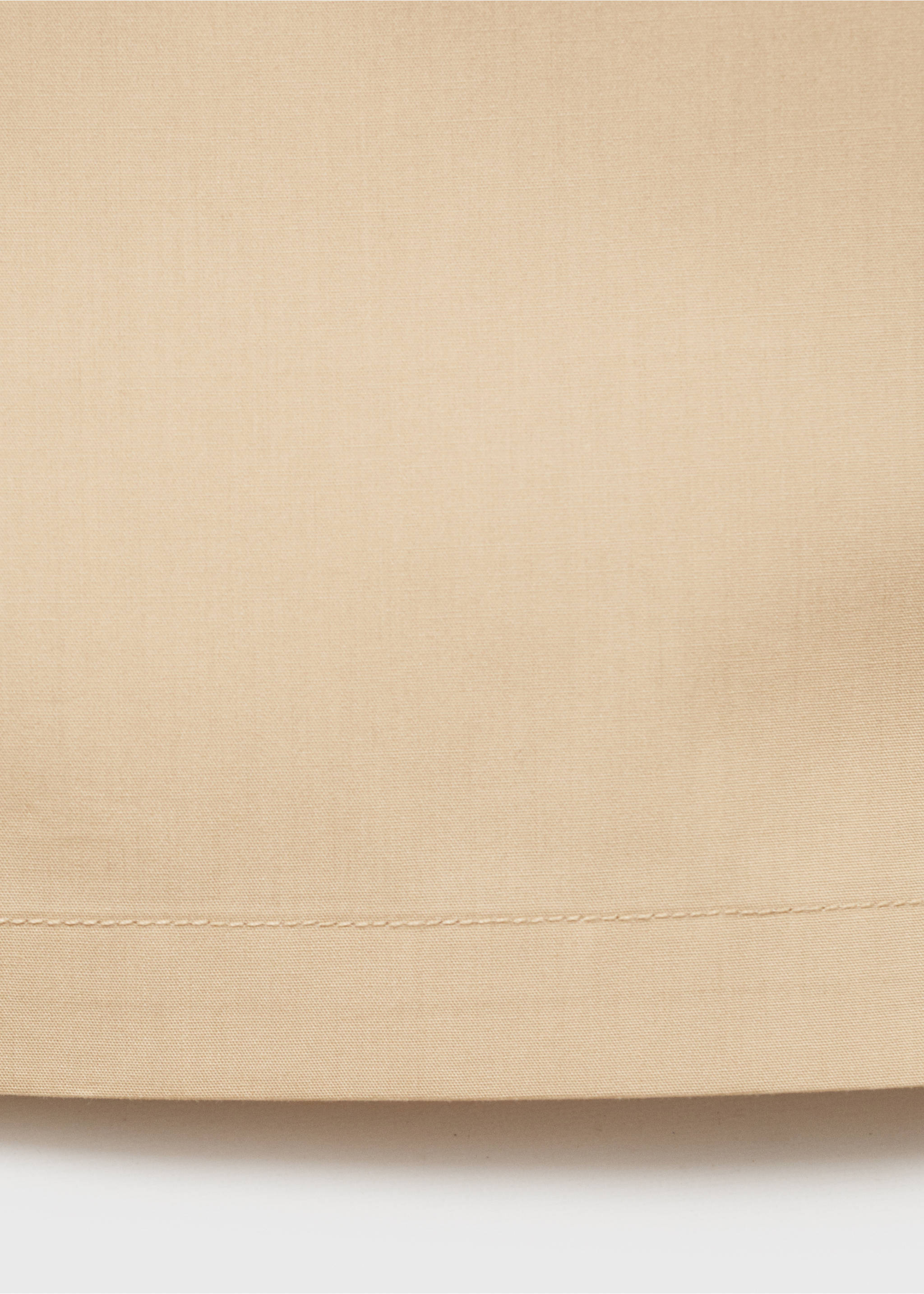 Straight-cut crop trousers - Details of the article 0, Medium Brown. Ref: 17021159-00.