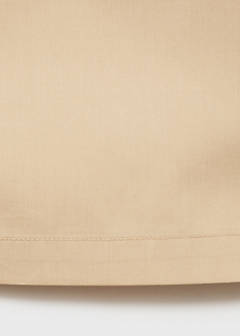 Straight-cut crop trousers — Medium Brown 8