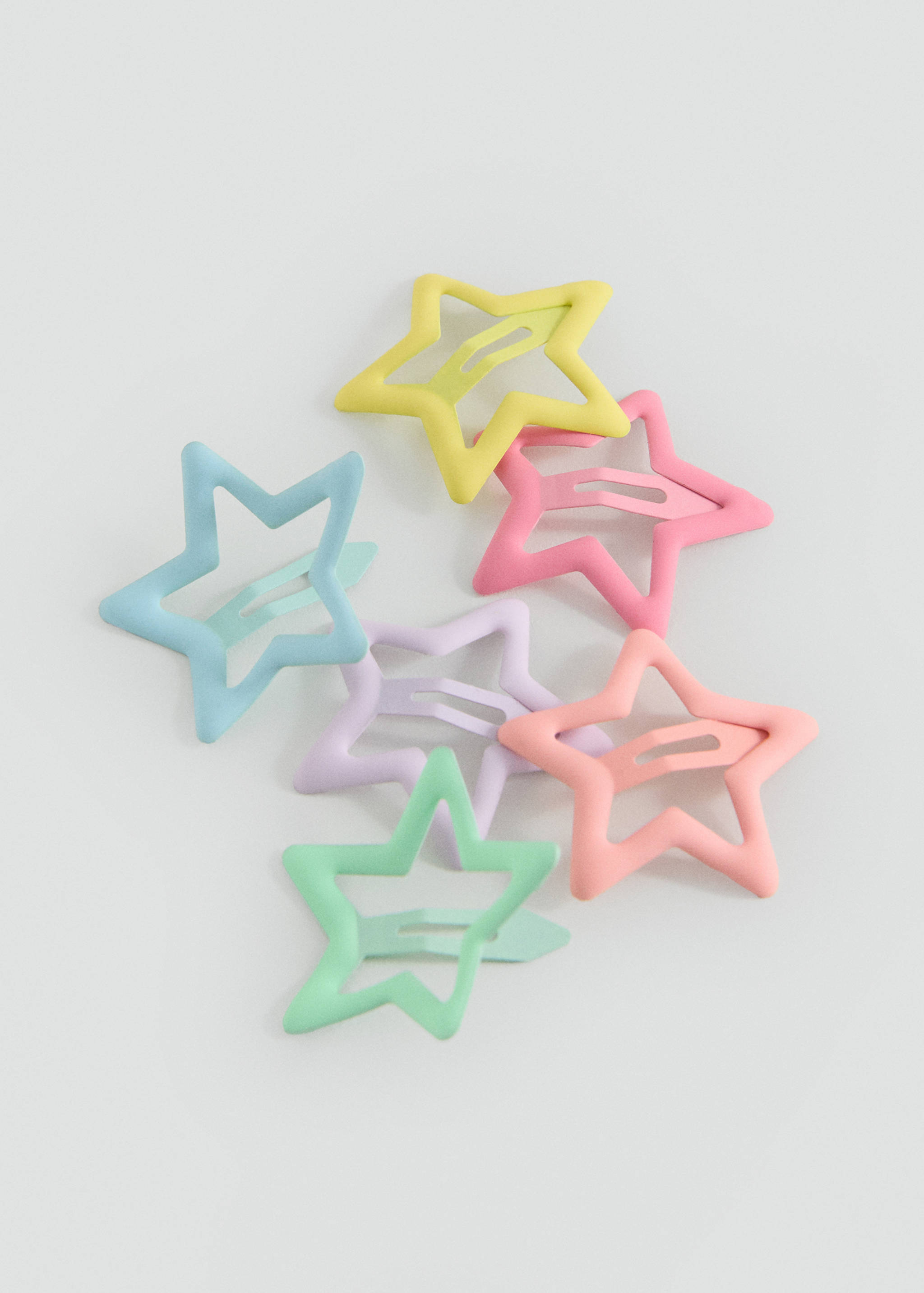 Pack of star hair clips - Medium plane