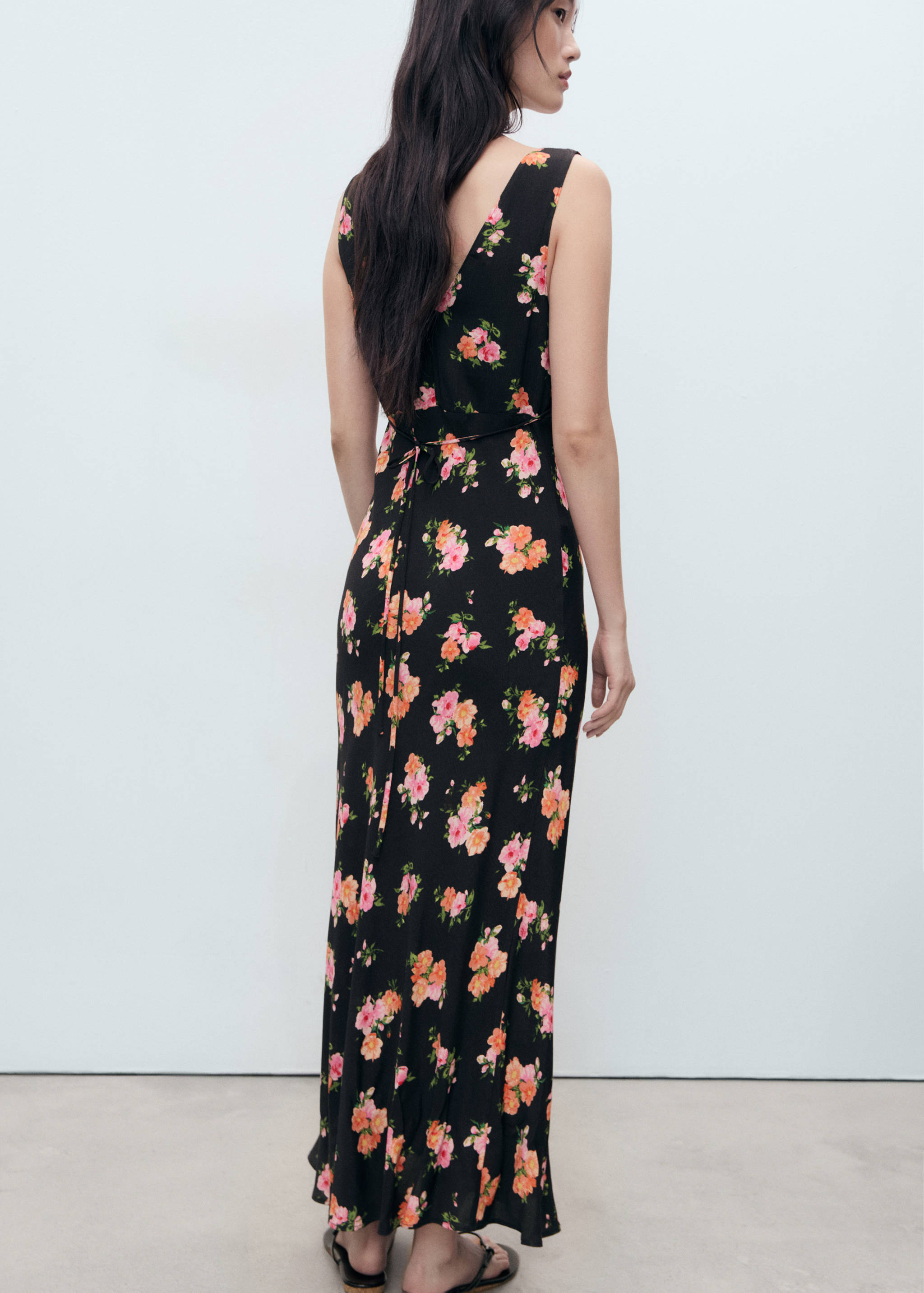 Long floral dress - Reverse of the article