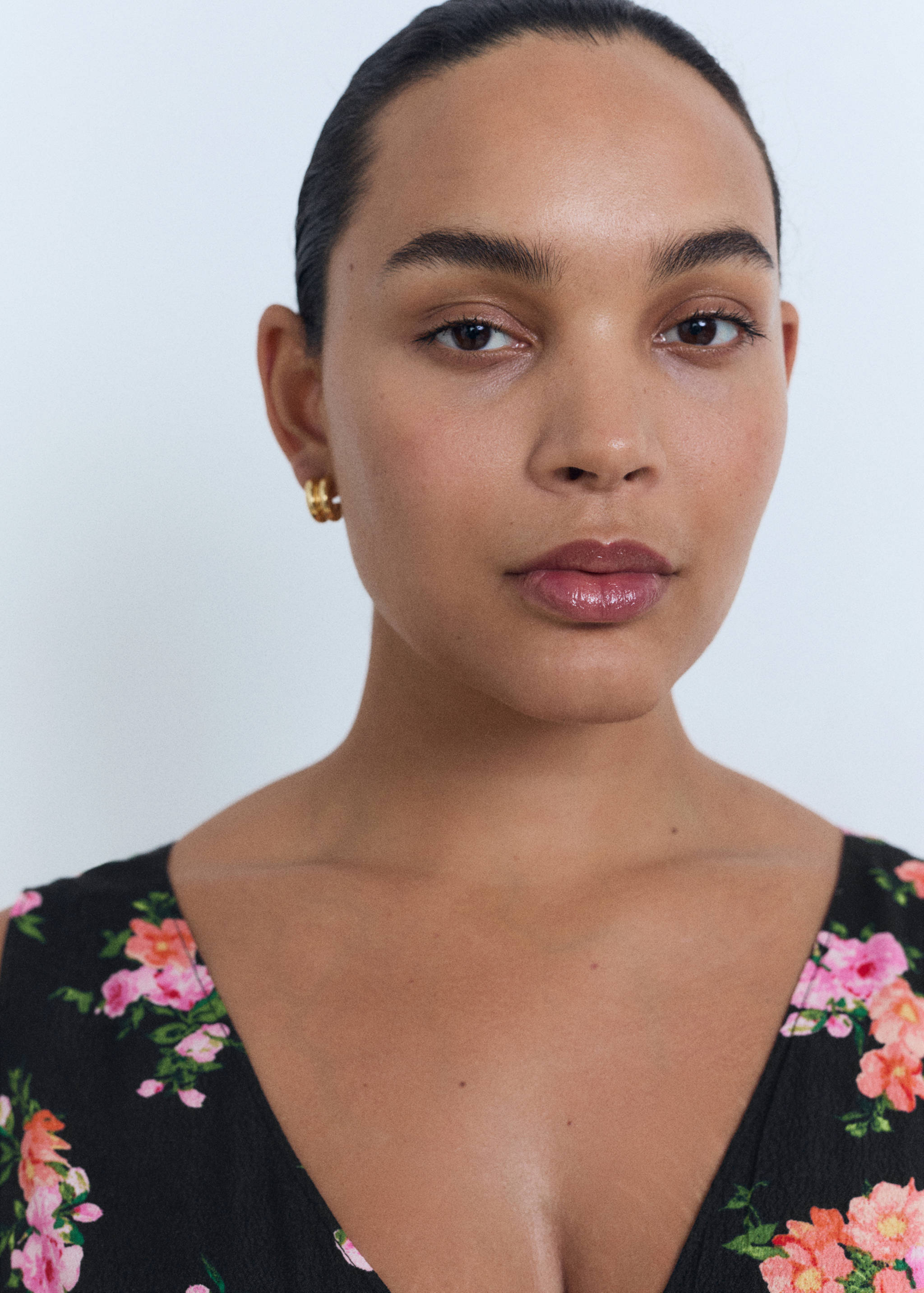 Long floral dress - Details of the article 4