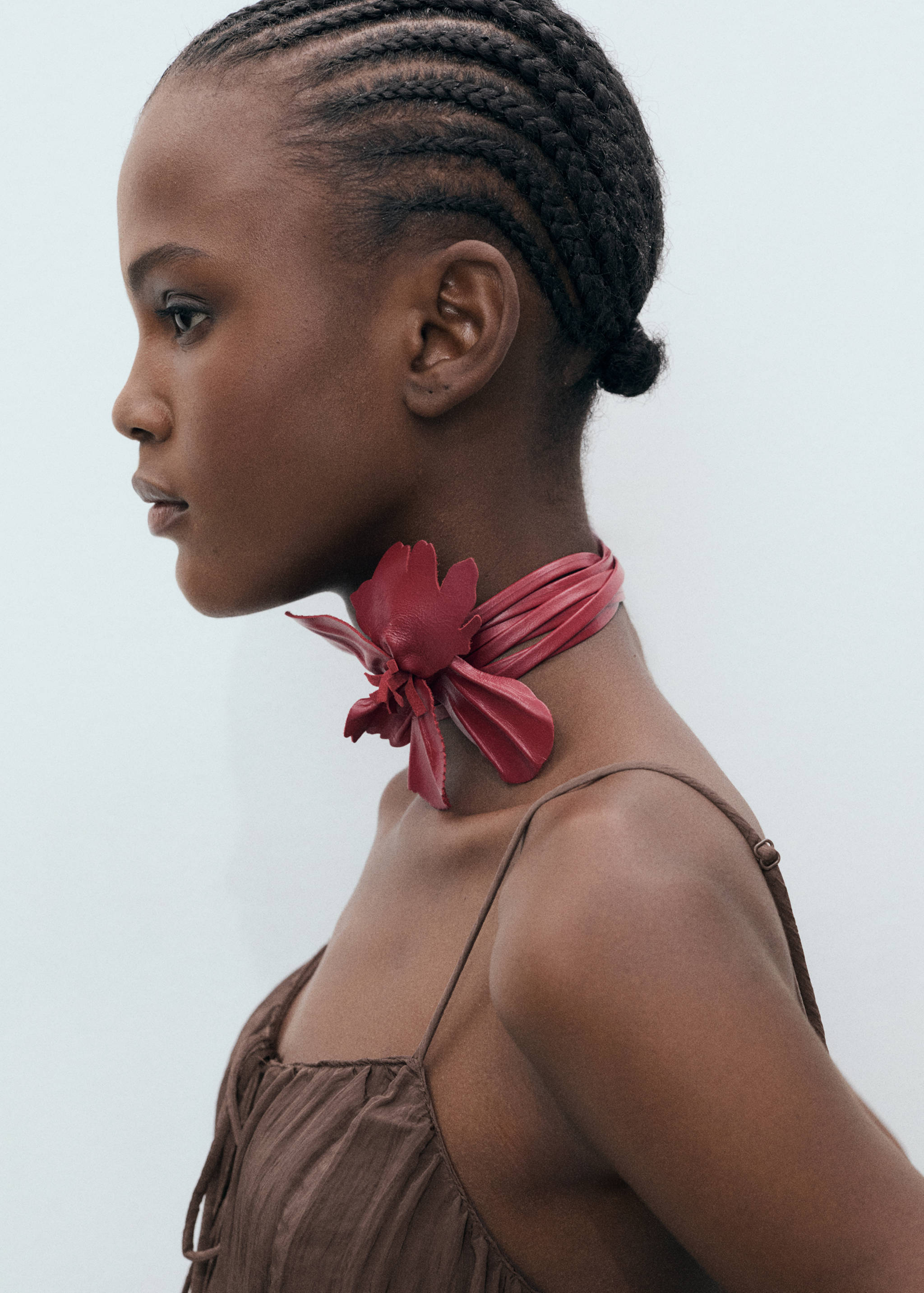 Long creased effect dress - Details of the article 1