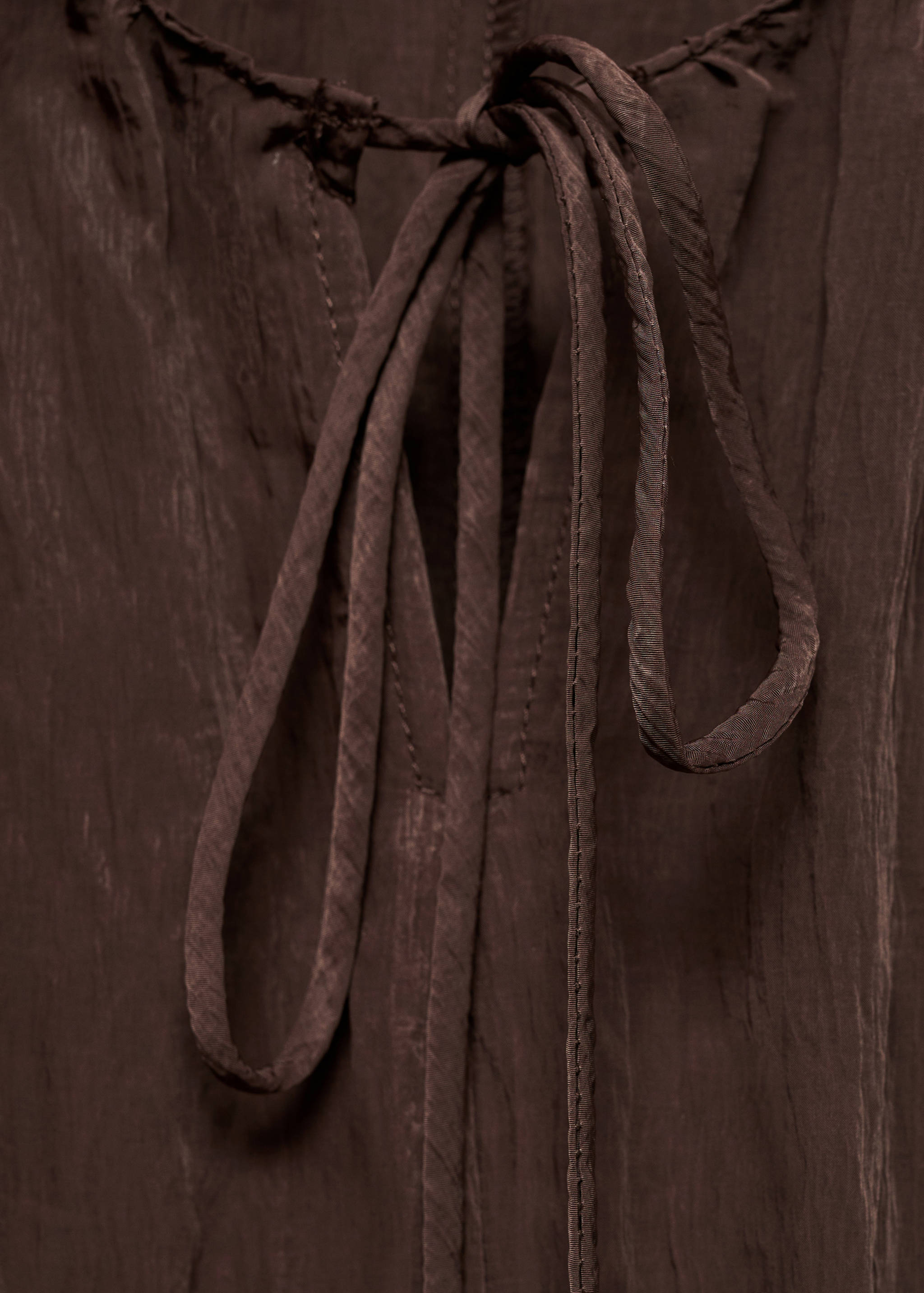 Long creased effect dress - Details of the article 0