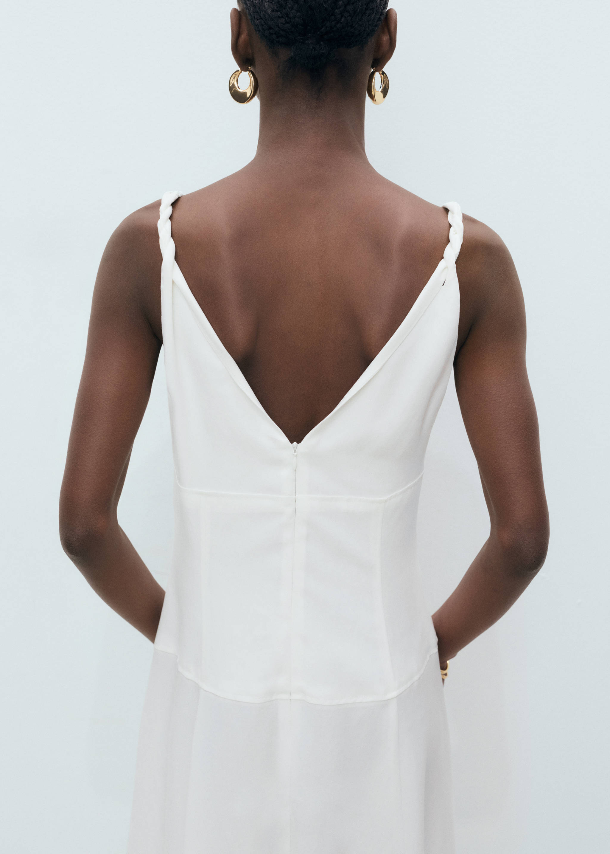 Φόρεμα μακρύ ντεκολτέ V - Λεπτομέρεια του προϊόντος 6