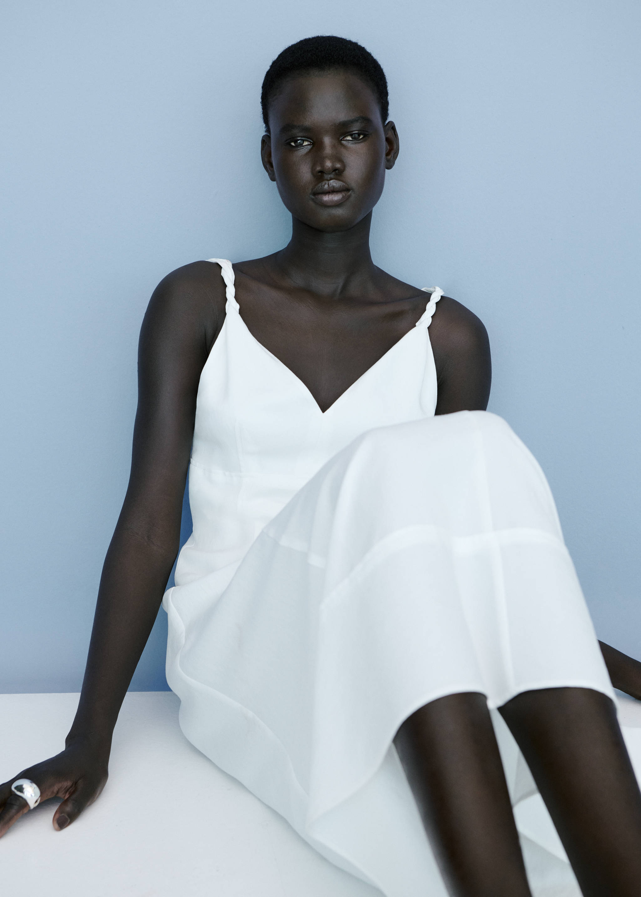 Φόρεμα μακρύ ντεκολτέ V - Λεπτομέρεια του προϊόντος 7