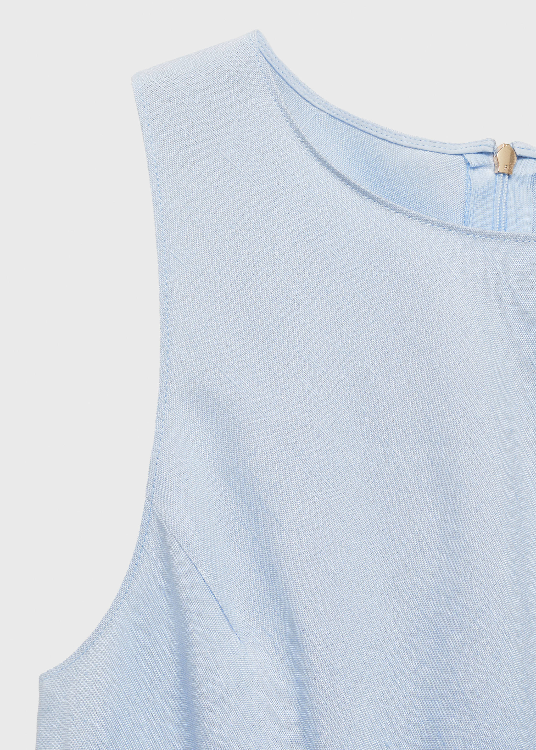 Linen-blend midi dress - Details of the article 8